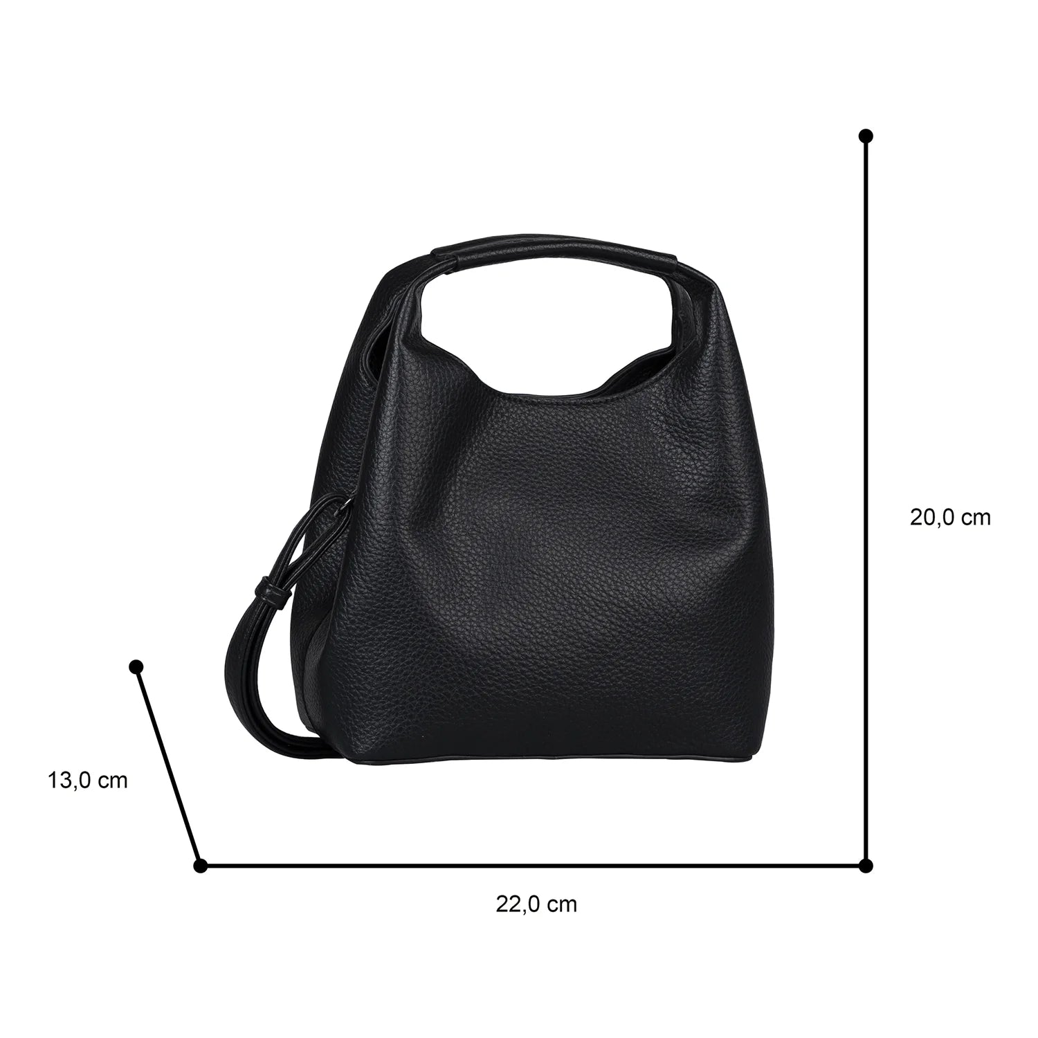 Tom Tailor Luara Hobo Bag S 22 cm - Black