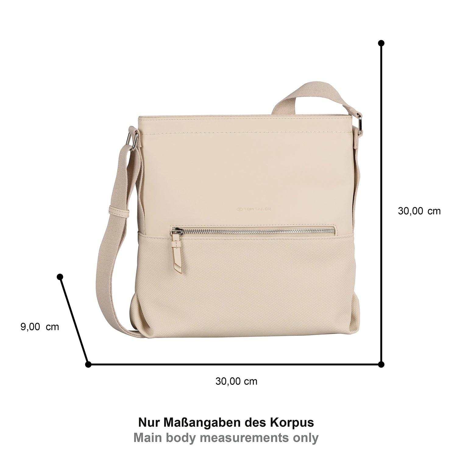 Tom Tailor Erin Cross Bag M 30 cm - Off White