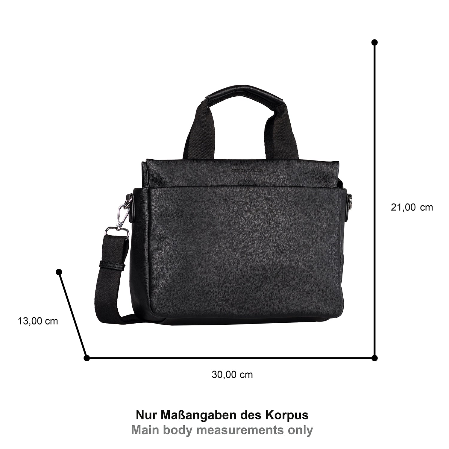 Tom Tailor Rella Zip Tote Bag M 30 cm - Black