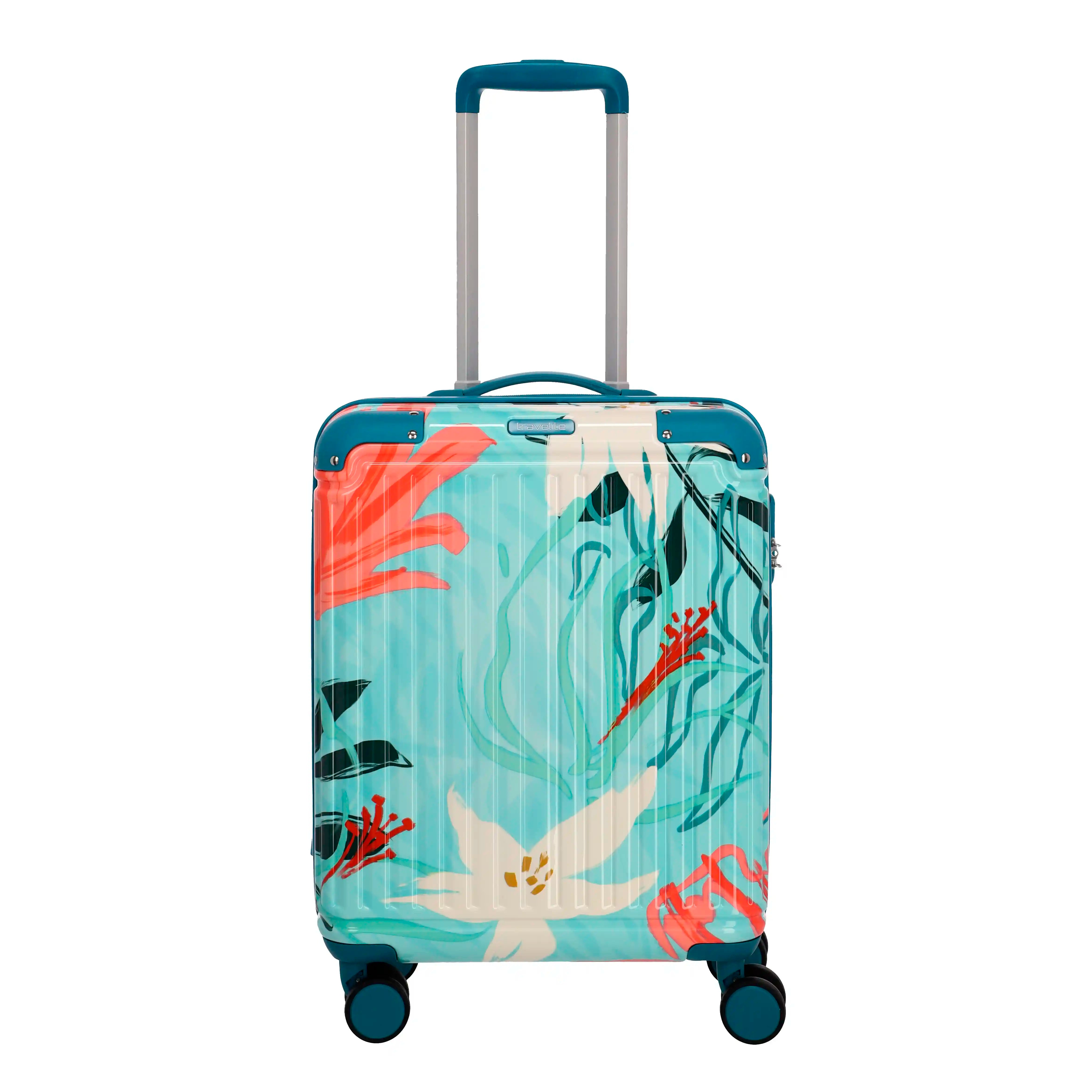 Travelite Cruise 4-wheel trolley 55 cm - Turquoise Lily