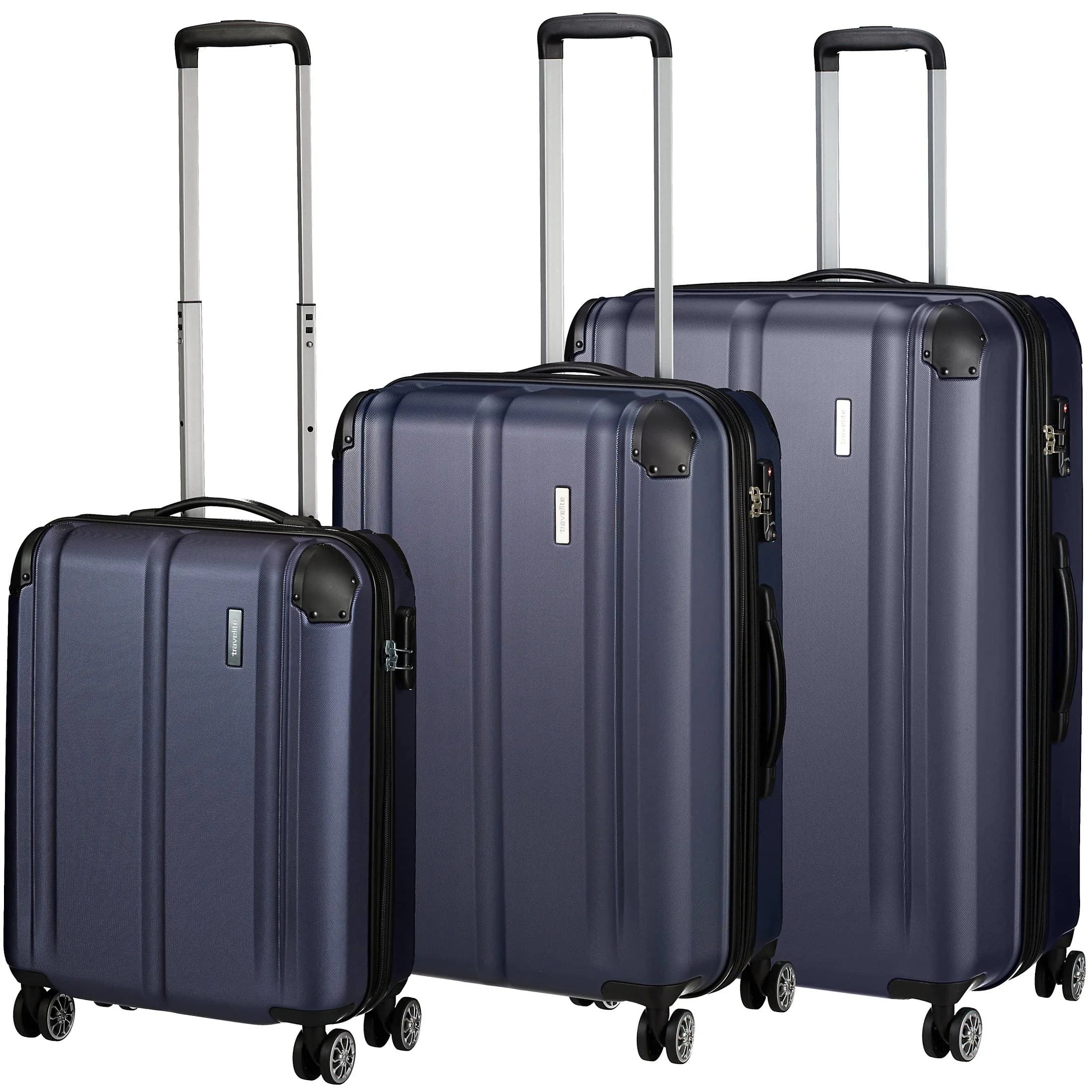 Travelite City 4-wheel suitcase set L/M/S - Marine