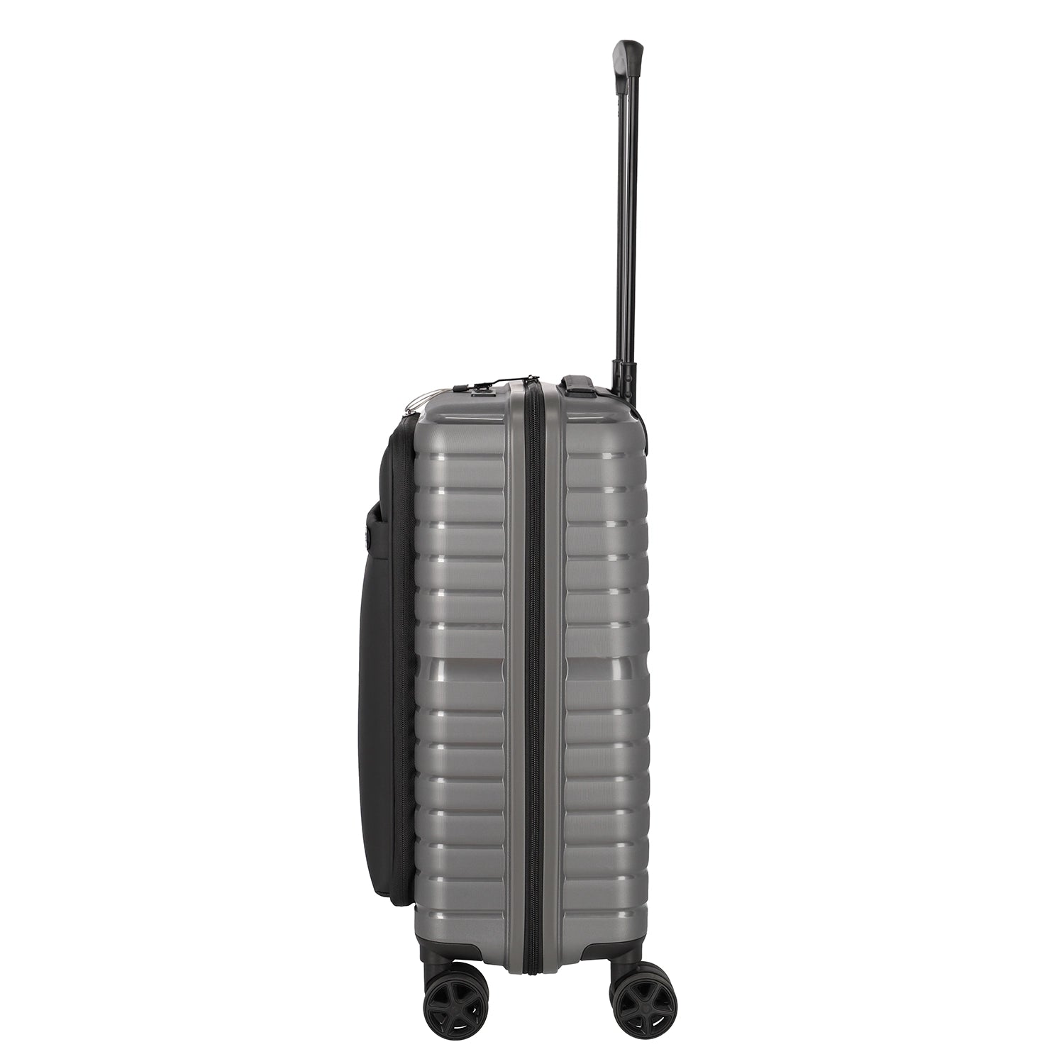 Travelite Trient 4-Rollen Trolley S mit Vortasche 55 cm - Anthrazit