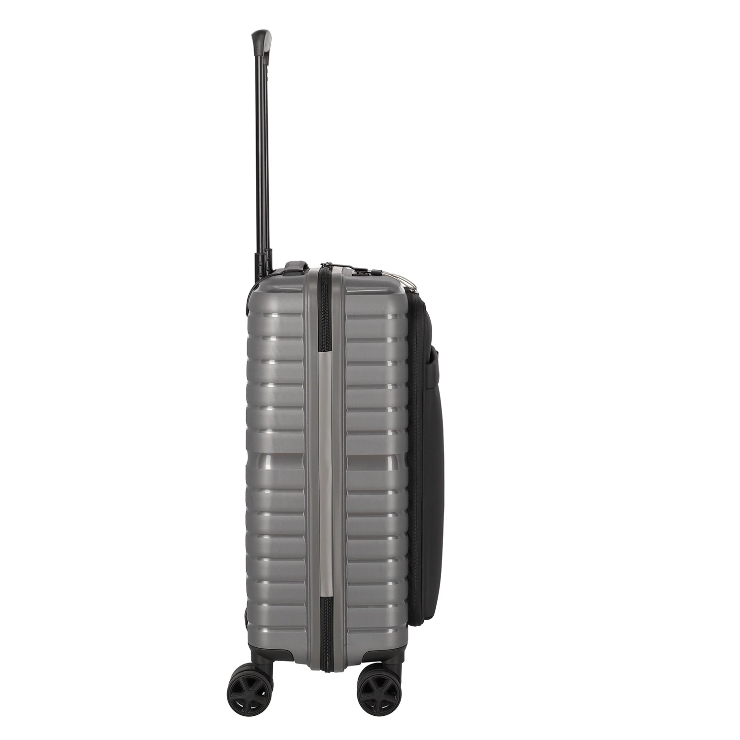 Travelite Trient 4-Rollen Trolley S mit Vortasche 55 cm - Anthrazit