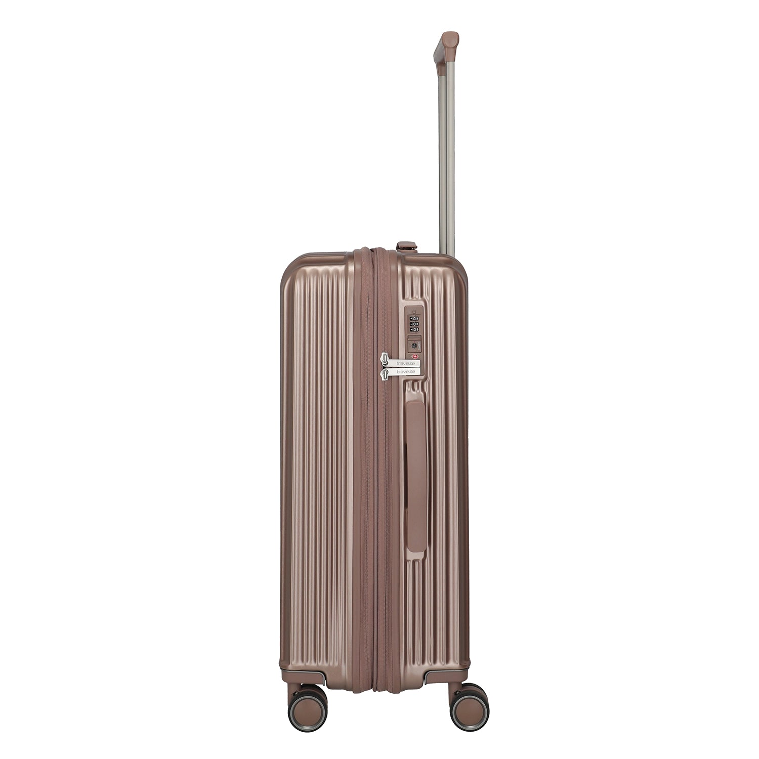 Travelite Paros 4-Rollen Trolley M 65 cm - Capucchino