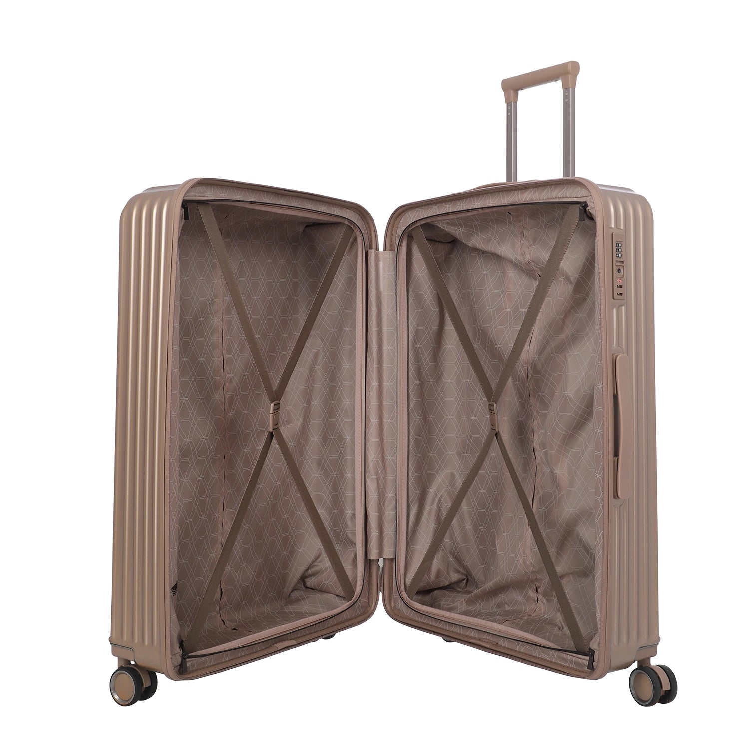 Travelite Paros 4-Rollen Trolley L 76 cm - Cappucchino