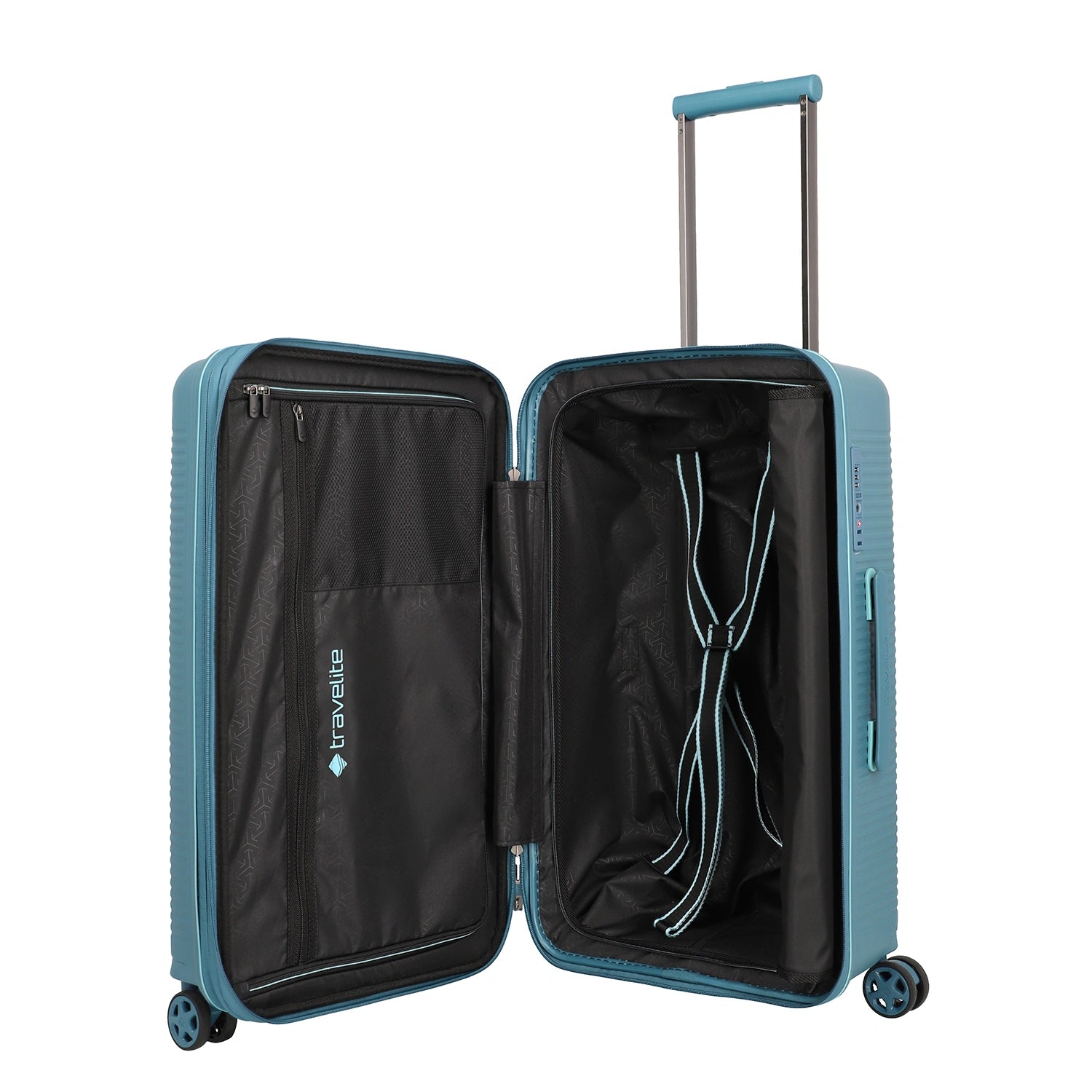 Travelite Roomer 4-Rollen Trunk M 66 cm - Aqua