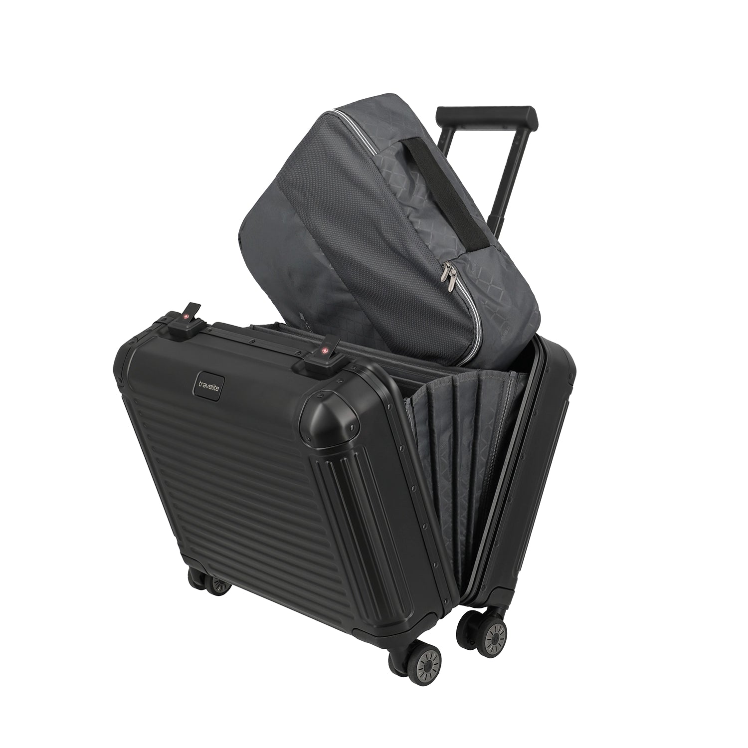 Travelite Next 4-Rollen Business Wheeler 44 cm - Schwarz