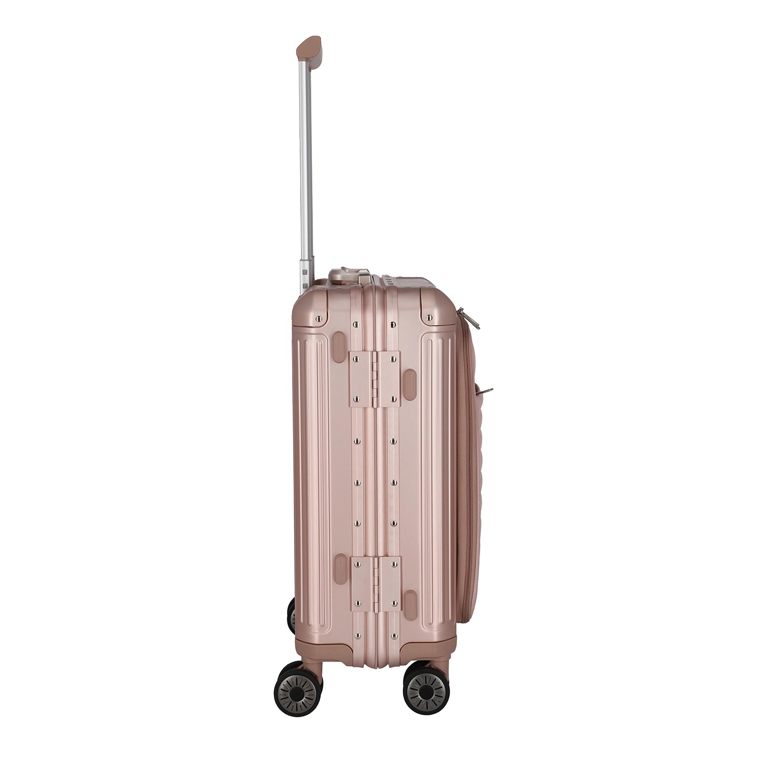 Travelite Next 4-Rollen Trolley S mit Vortasche - Rose