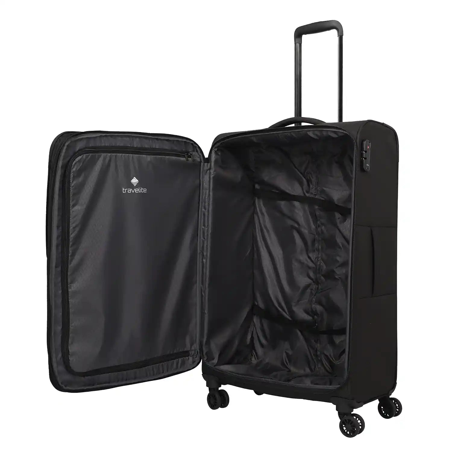 Travelite Rügen 4-Rollen Trolley L 78 cm - Schwarz