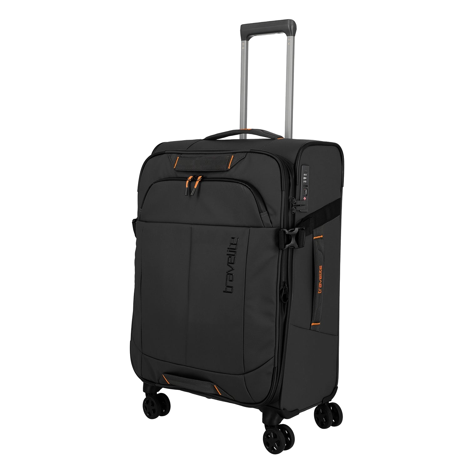 Travelite Briize 4-Rollen Trolley M 67 cm - Schwarz