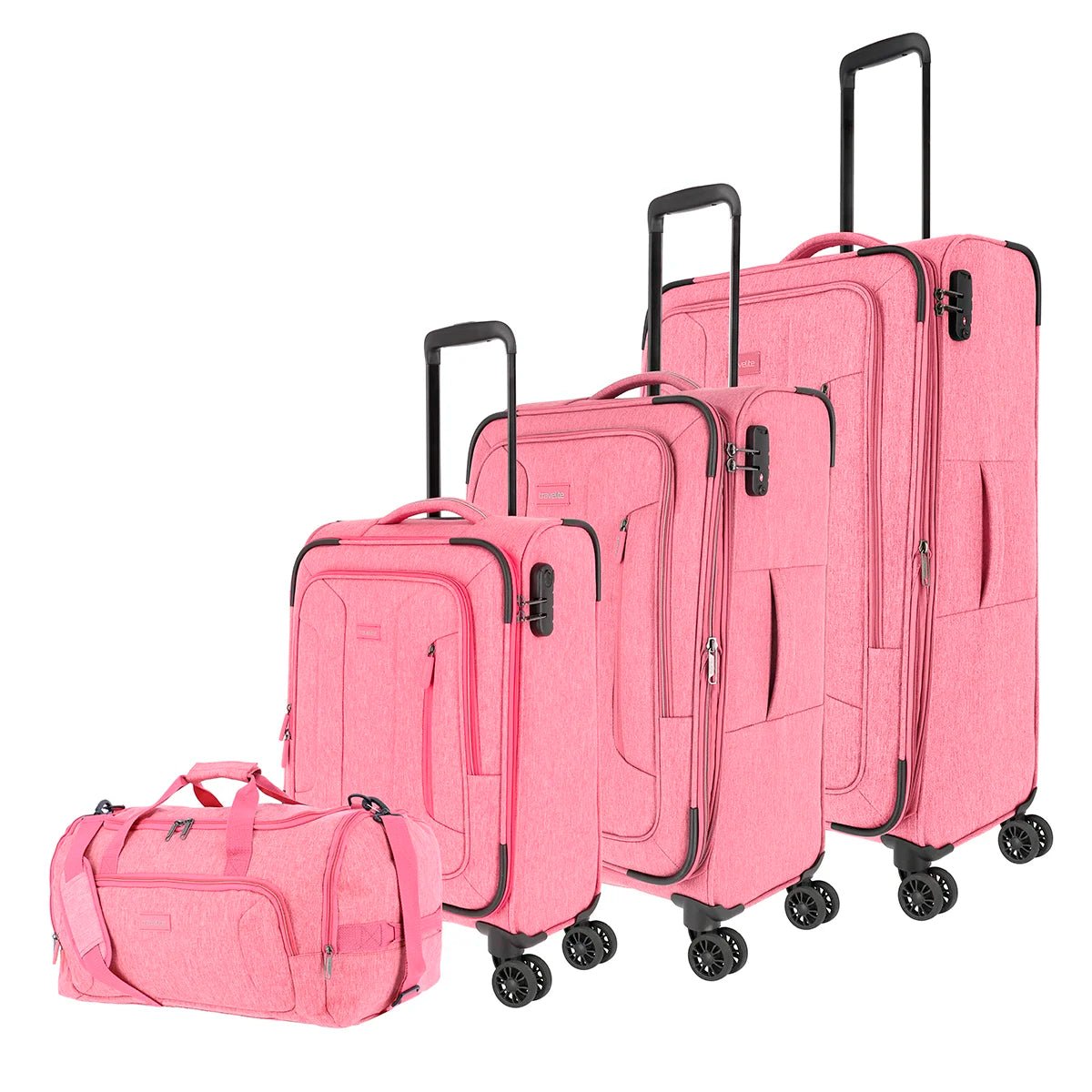 Travelite Boja 4-piece set L/M/S + Weekender - Pink
