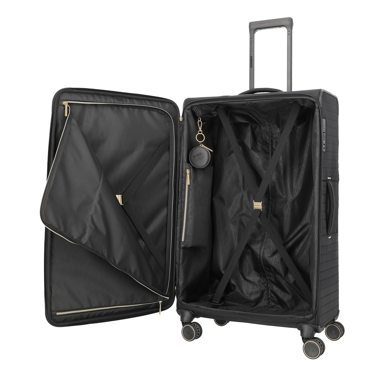 BARBARA & travelite Stepp 4-wheel trolley L 80 cm - Satin nude