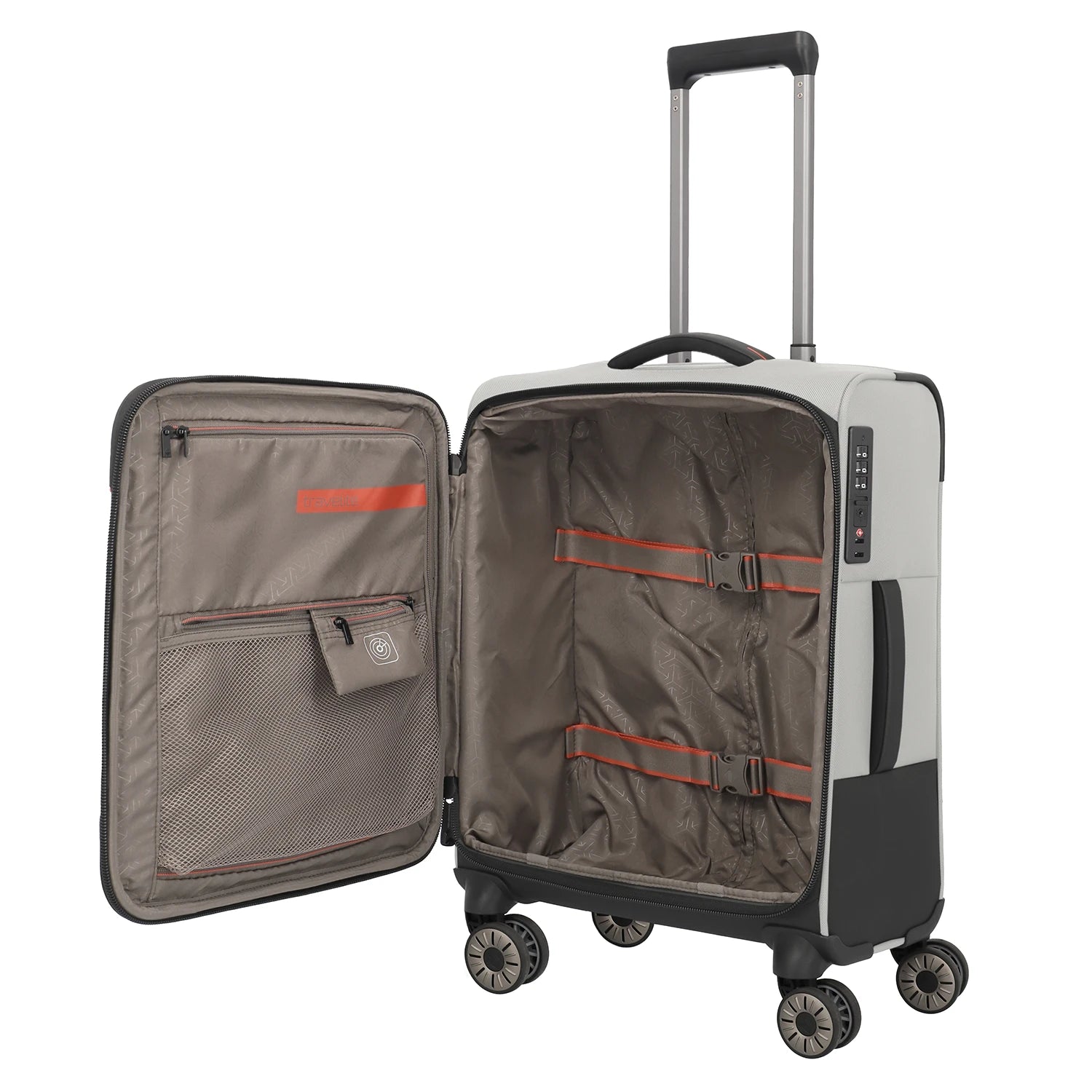 Travelite Crosslite 5.0 4-wheel trolley S 55 cm - natural