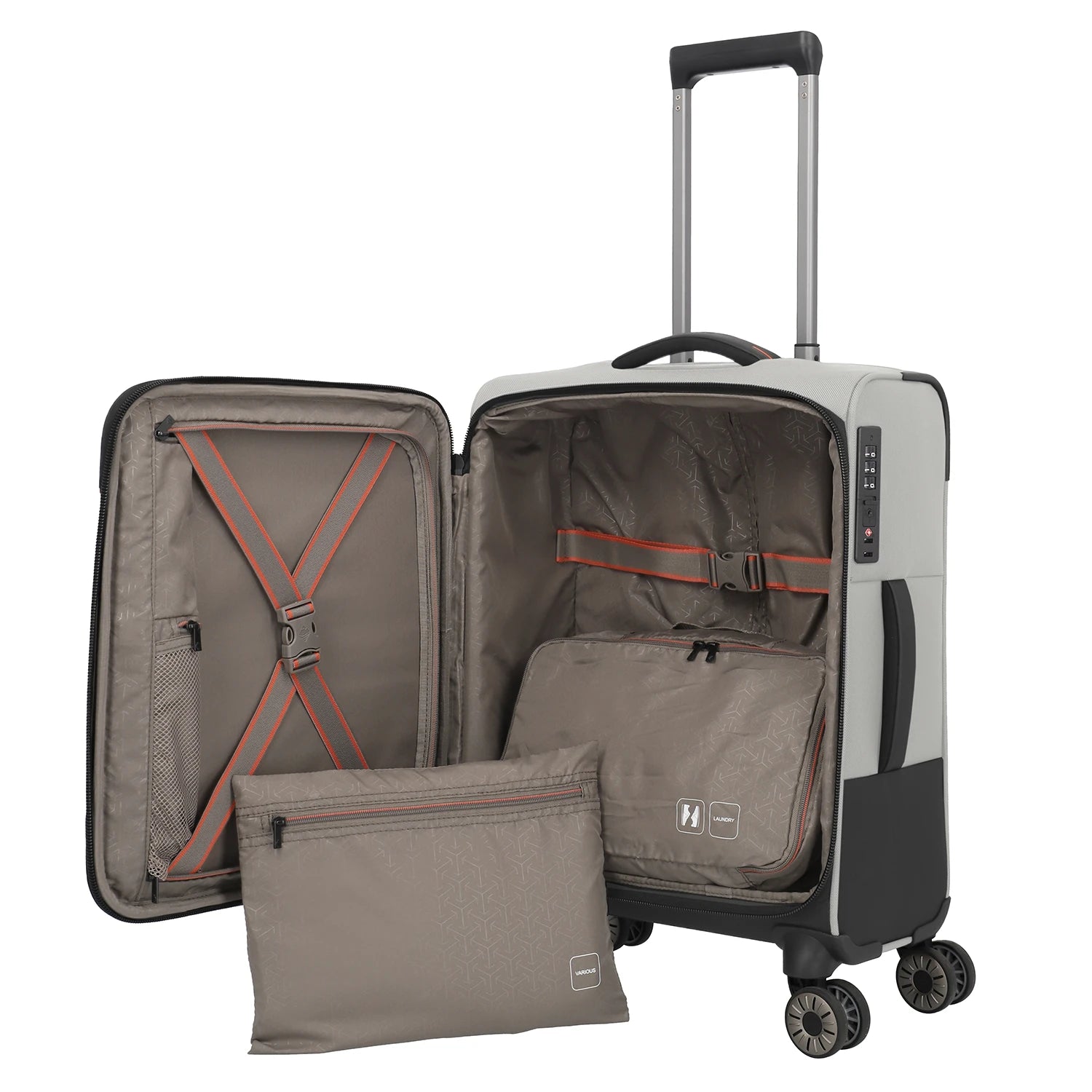 Travelite Crosslite 5.0 4-Rollen Trolley S 55 cm - Schwarz