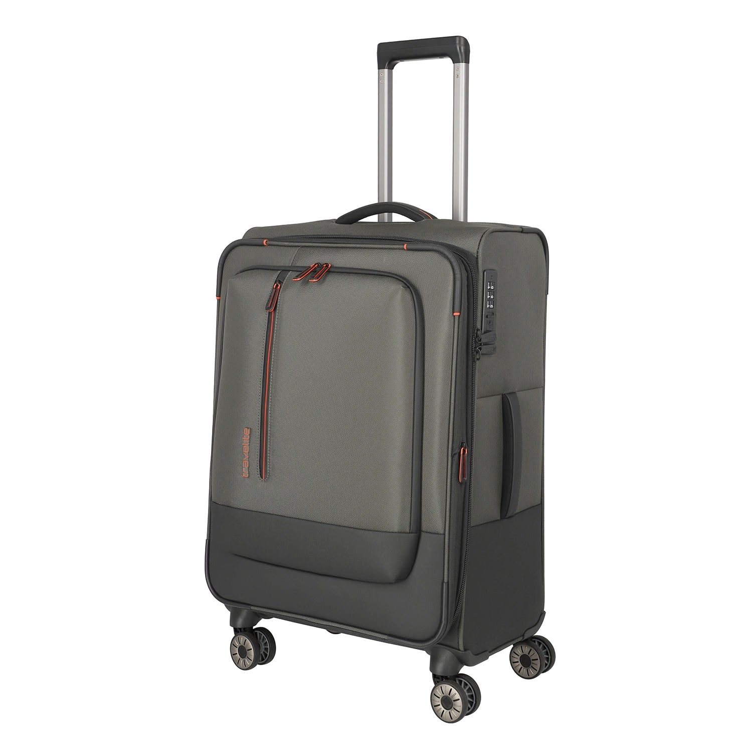 Travelite Crosslite 5.0 4-Rollen Trolley M 66 cm - Oliv