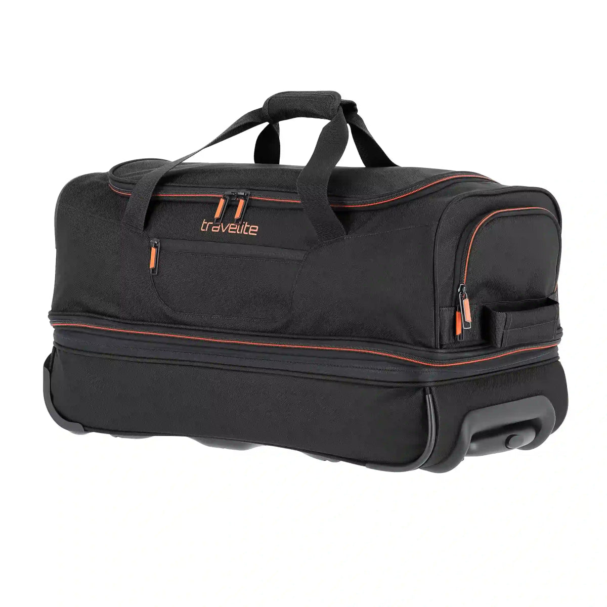 Travelite Basics Trolley Reisetasche 55 cm - schwarz - orange Travelite - koffer - direkt.de