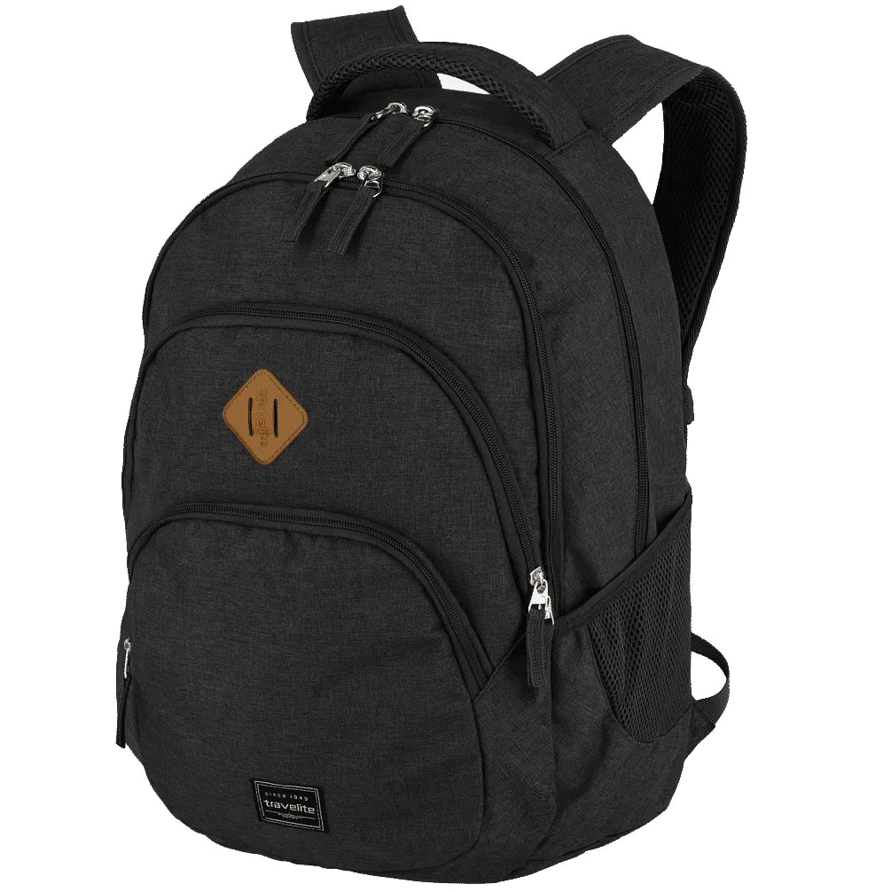 Travelite Basics Backpack Melange 45 cm - Black