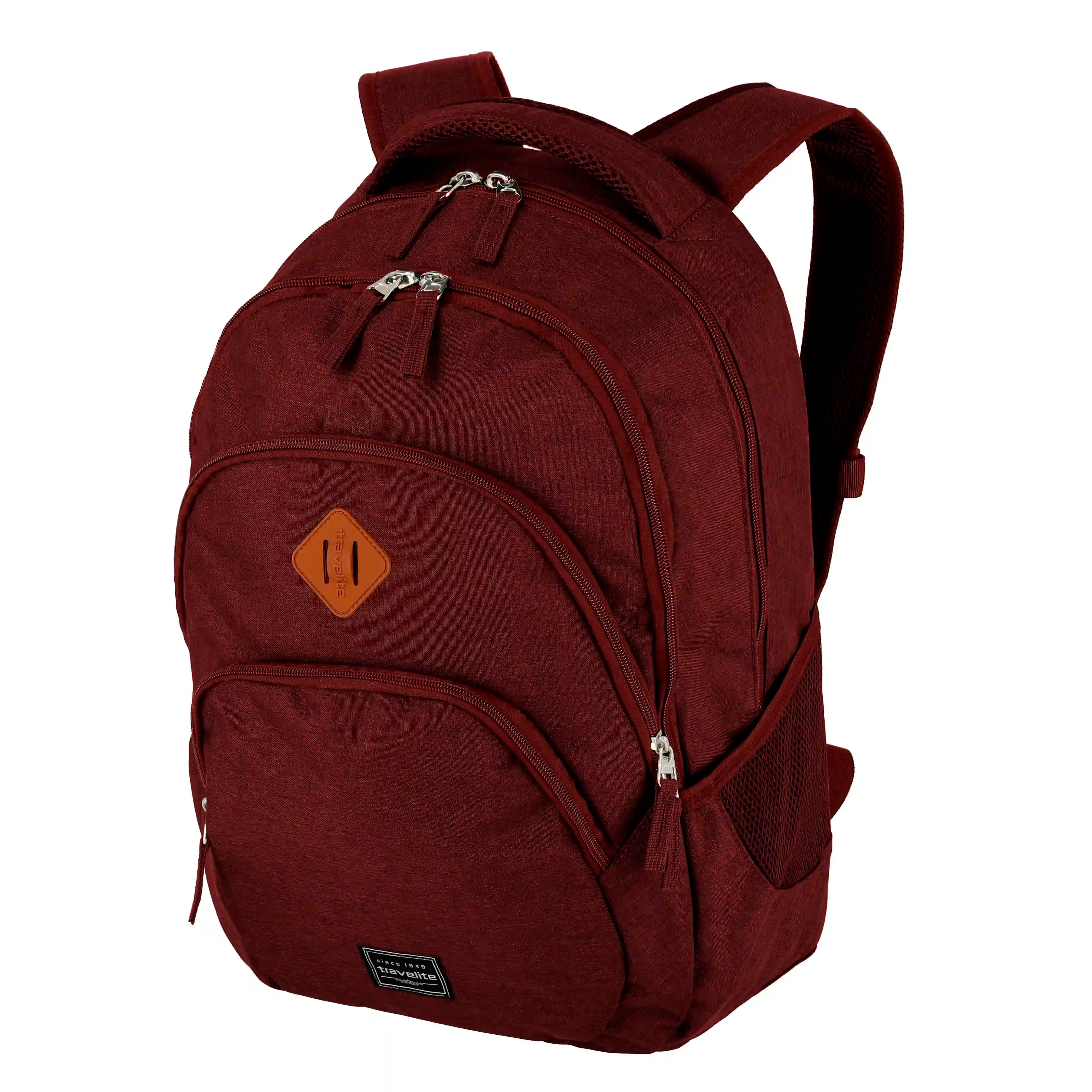 Travelite Basics Rucksack Melange 45 cm - bordeaux