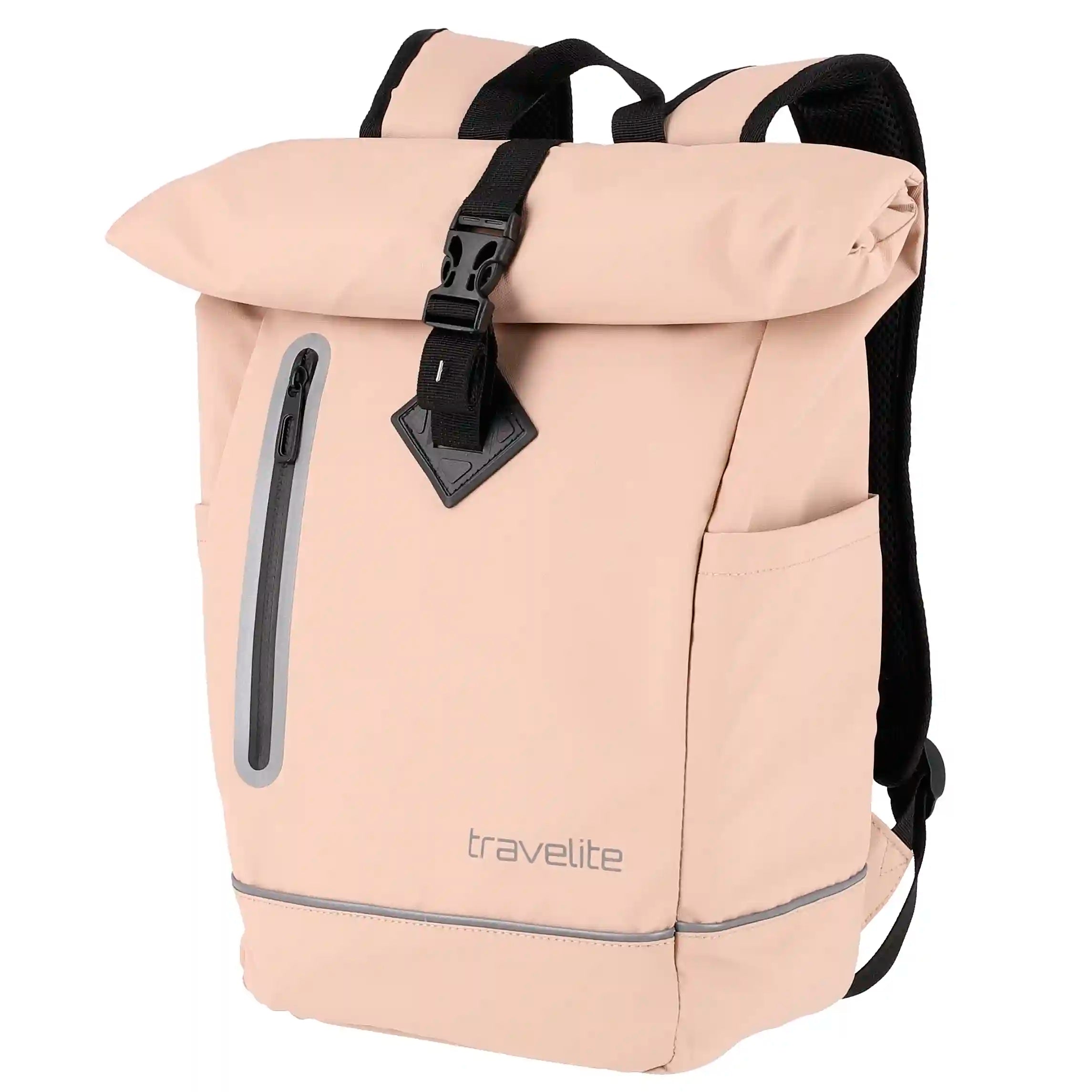 Travelite Basics Roll-Up Backpack Tarpaulin 48 cm - Light Brown