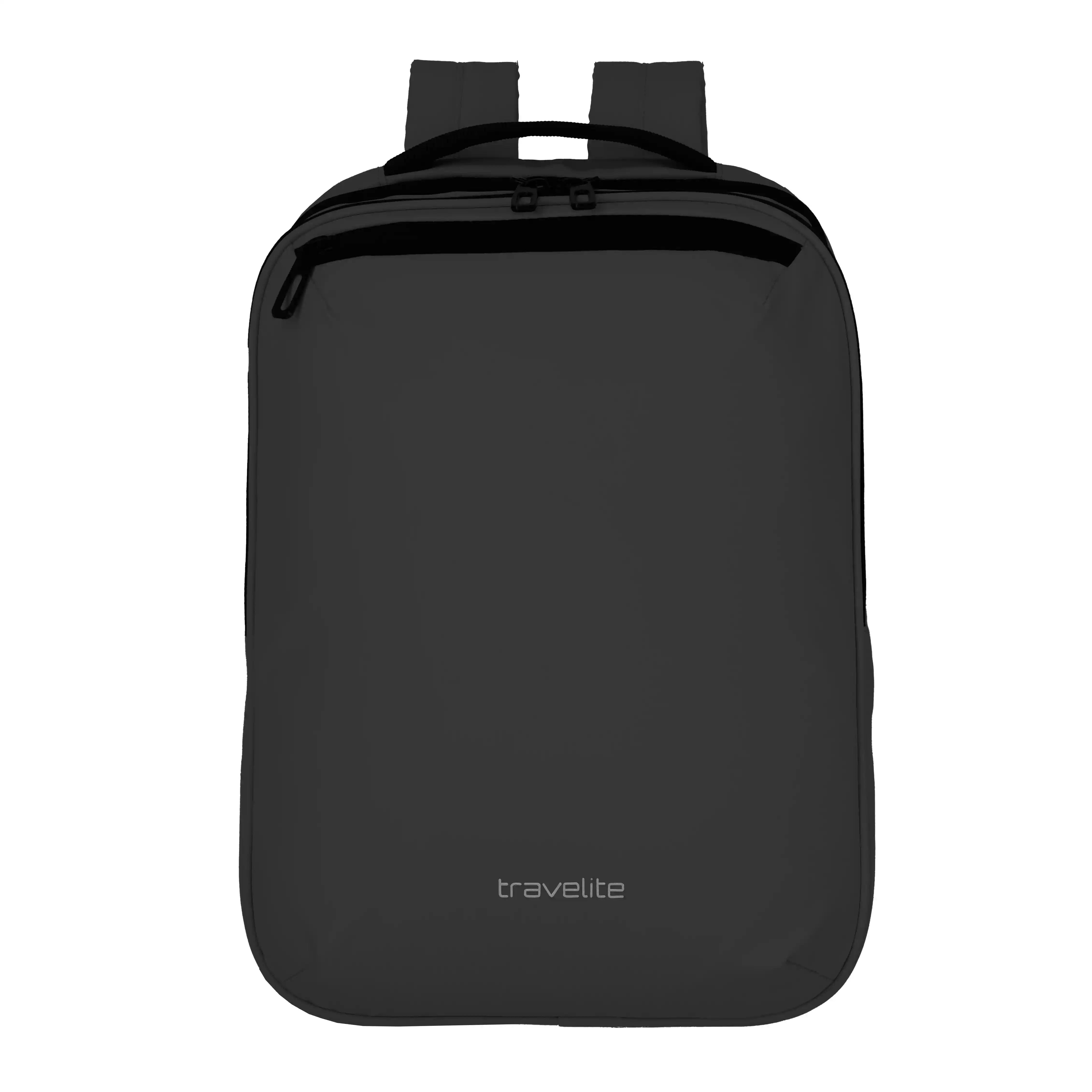 Travelite Basics Backpack Tarpaulin Zip 40 cm - Black