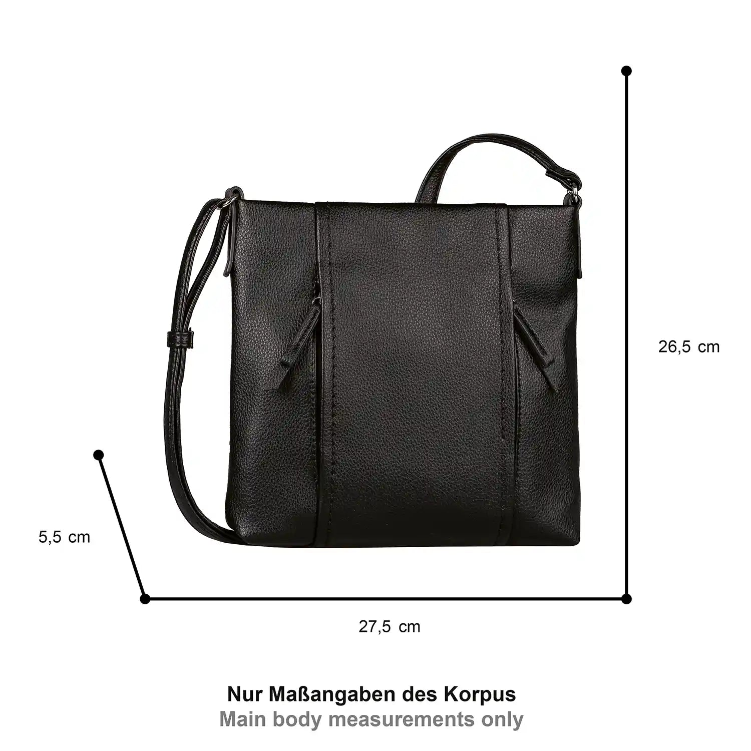 Tom Tailor Beca Cross Bag M 28 cm - Black