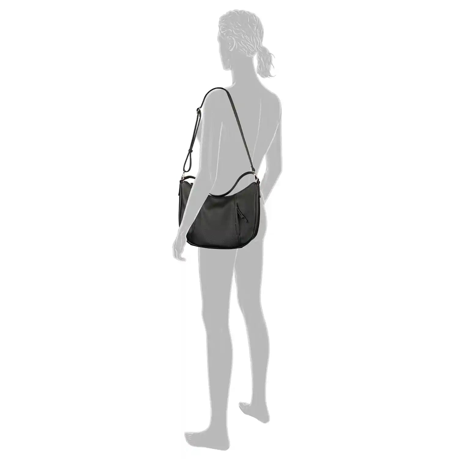 Tom Tailor Beca Hobo Bag M 35 cm - Black