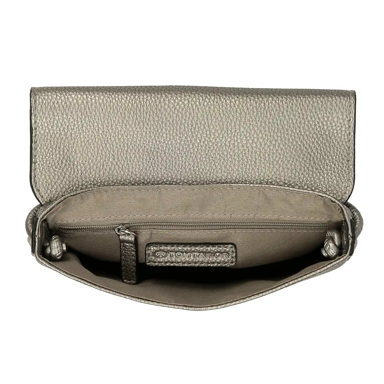Tom Tailor Rissa Flap Bag XS No Zip 21 cm - Metallic Grey