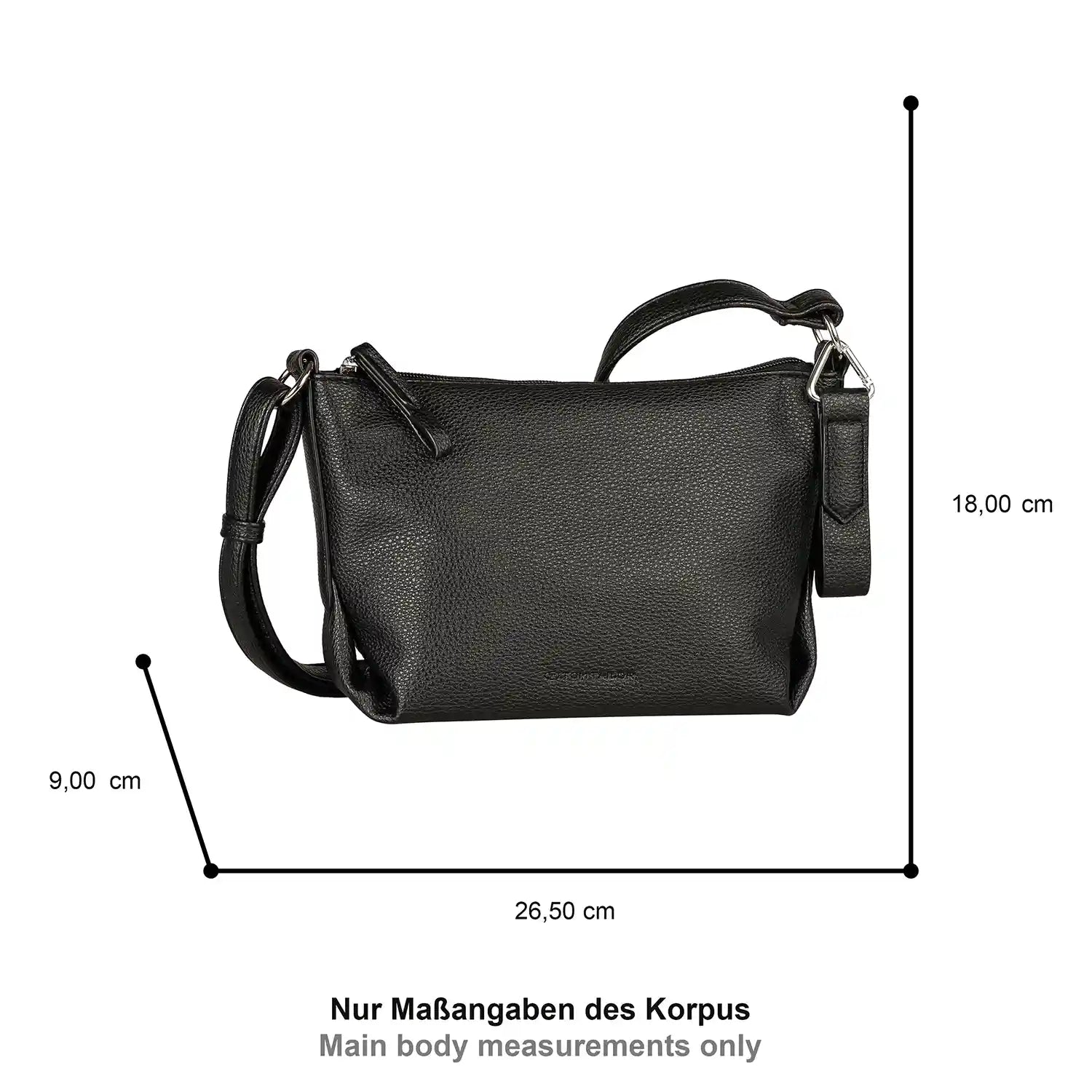 Tom Tailor Olive Cross Bag S 27 cm - Black