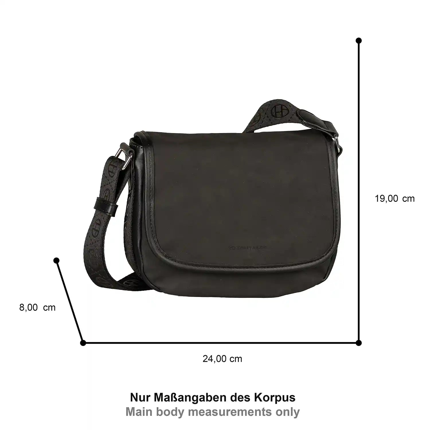 Tom Tailor Yara Saddle Bag 24 cm - Black