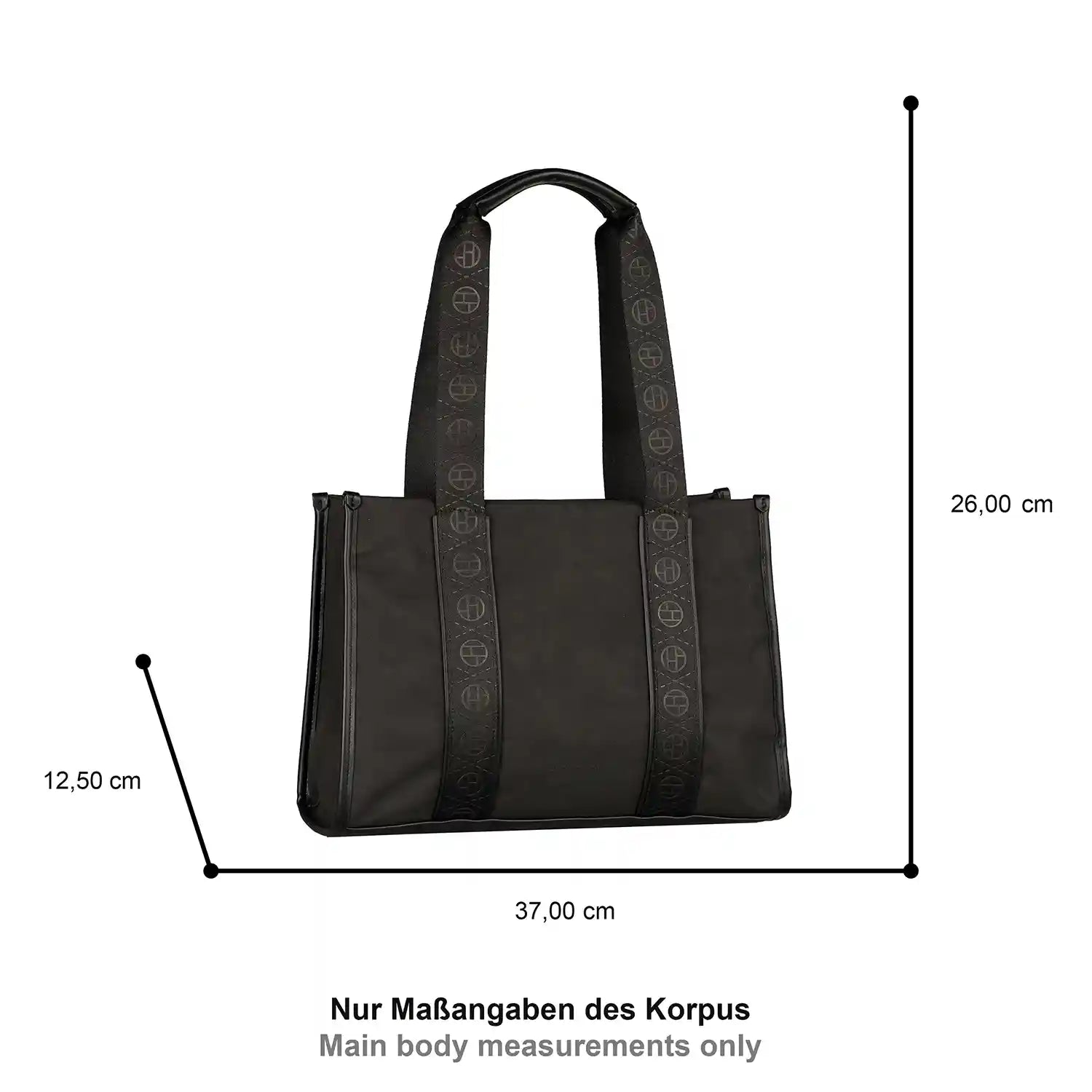 Tom Tailor Yara Zip Shopper L 37 cm - Black