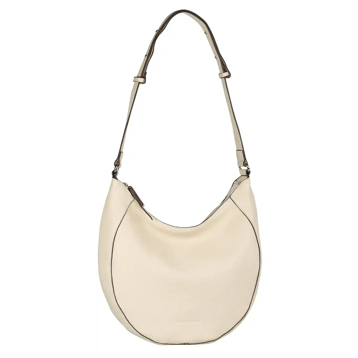 Tom Tailor Dahlia Hobo Bag M 31 cm Off White – elegante Damen Handtasche in Vorderansicht