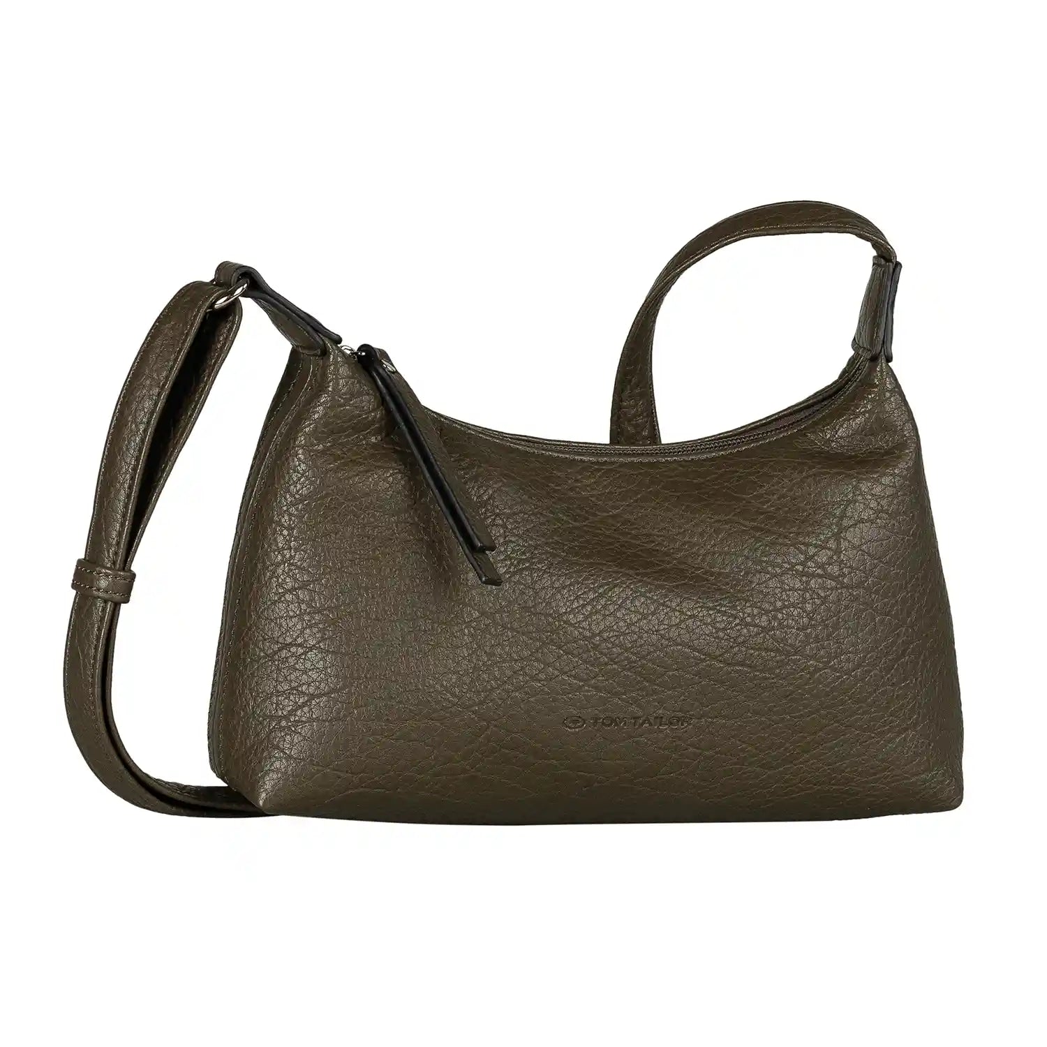 Tom Tailor Evelina Cross Bag S 25 cm Khaki – kompakte Damen Umhängetasche in Vorderansicht