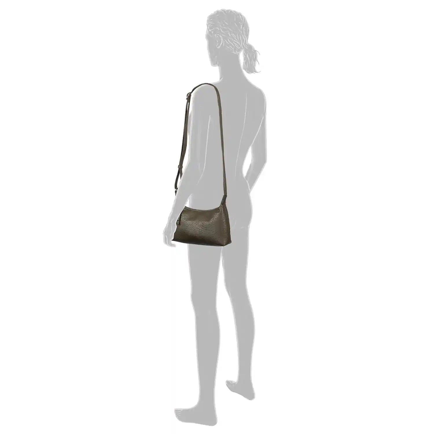 Tom Tailor Evelina Cross Bag S 25 cm Khaki – stilvolle kleine Damen Schultertasche für Alltag und Freizeit