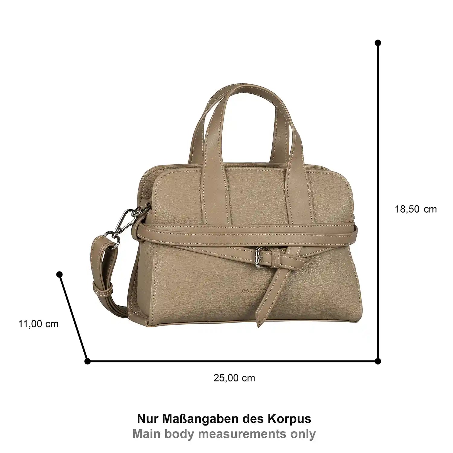 Tom Tailor Freya Zip Shopper S 25 cm - Taupe