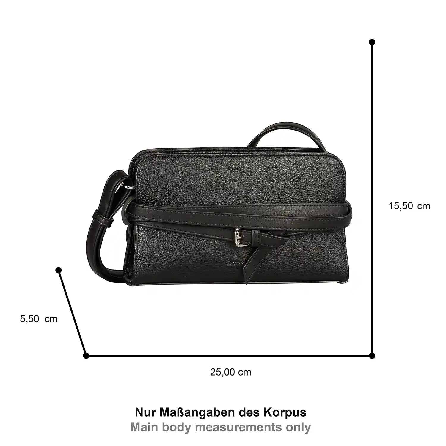 Tom Tailor Freya Cross Bag S 25 cm - Black