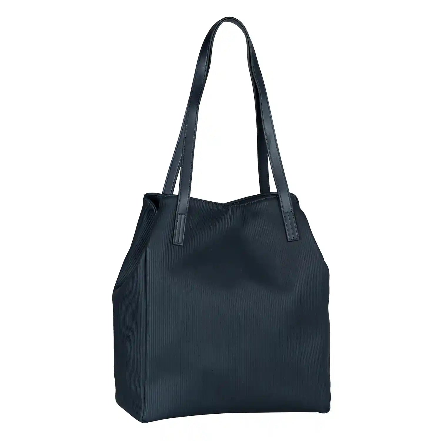 Tom Tailor Denim Arona Cord Shopper M No Zip 42 cm in Dunkelblau - bequeme Tasche im Cord-Stil