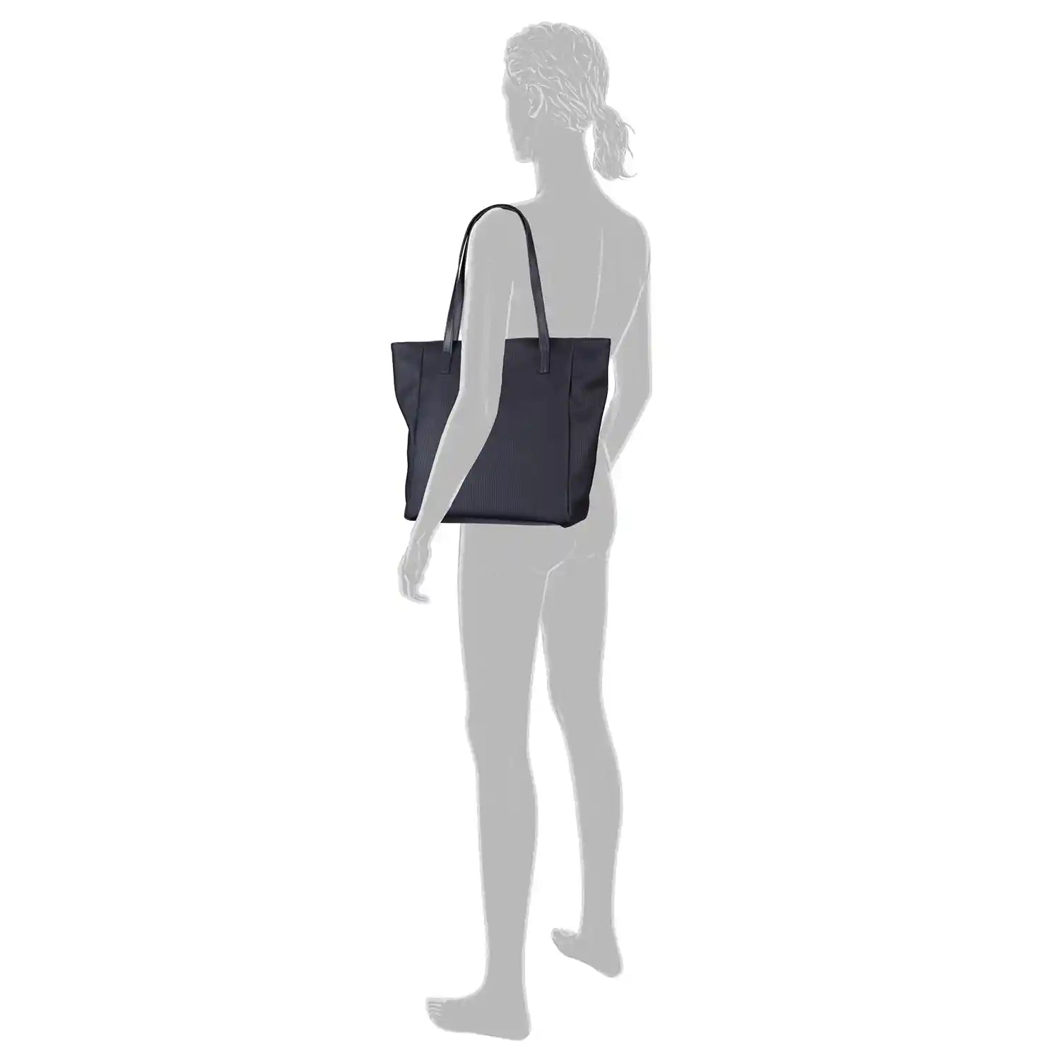 Lässiger Tom Tailor Denim Arona Cord Shopper M in Dunkelblau, 42 cm - perfekte Tasche für den Alltag