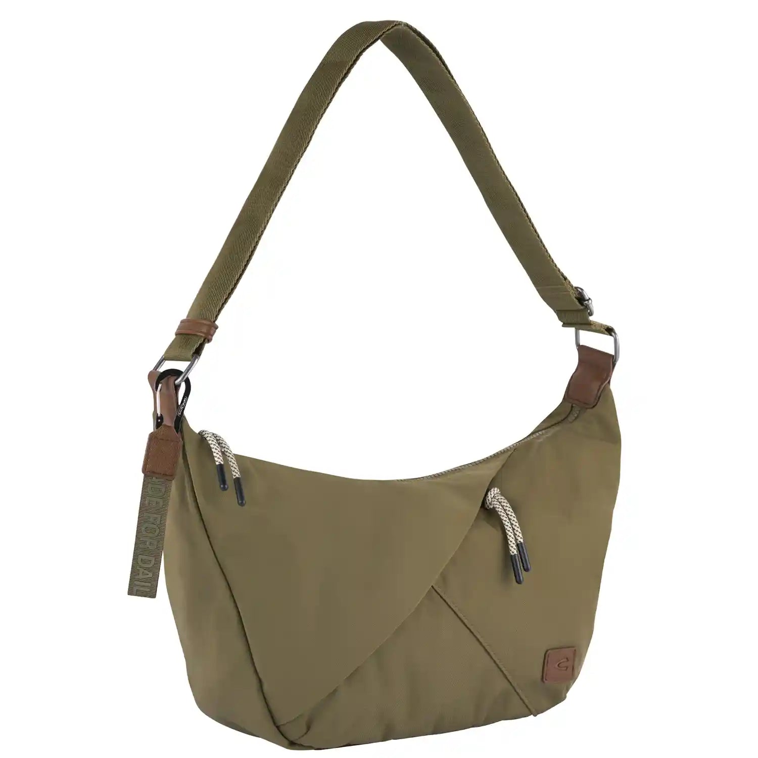 Camel Active Aurum Hobo Bag L in Khaki - große Schultertasche  40 cm, aus Canvas-Material 