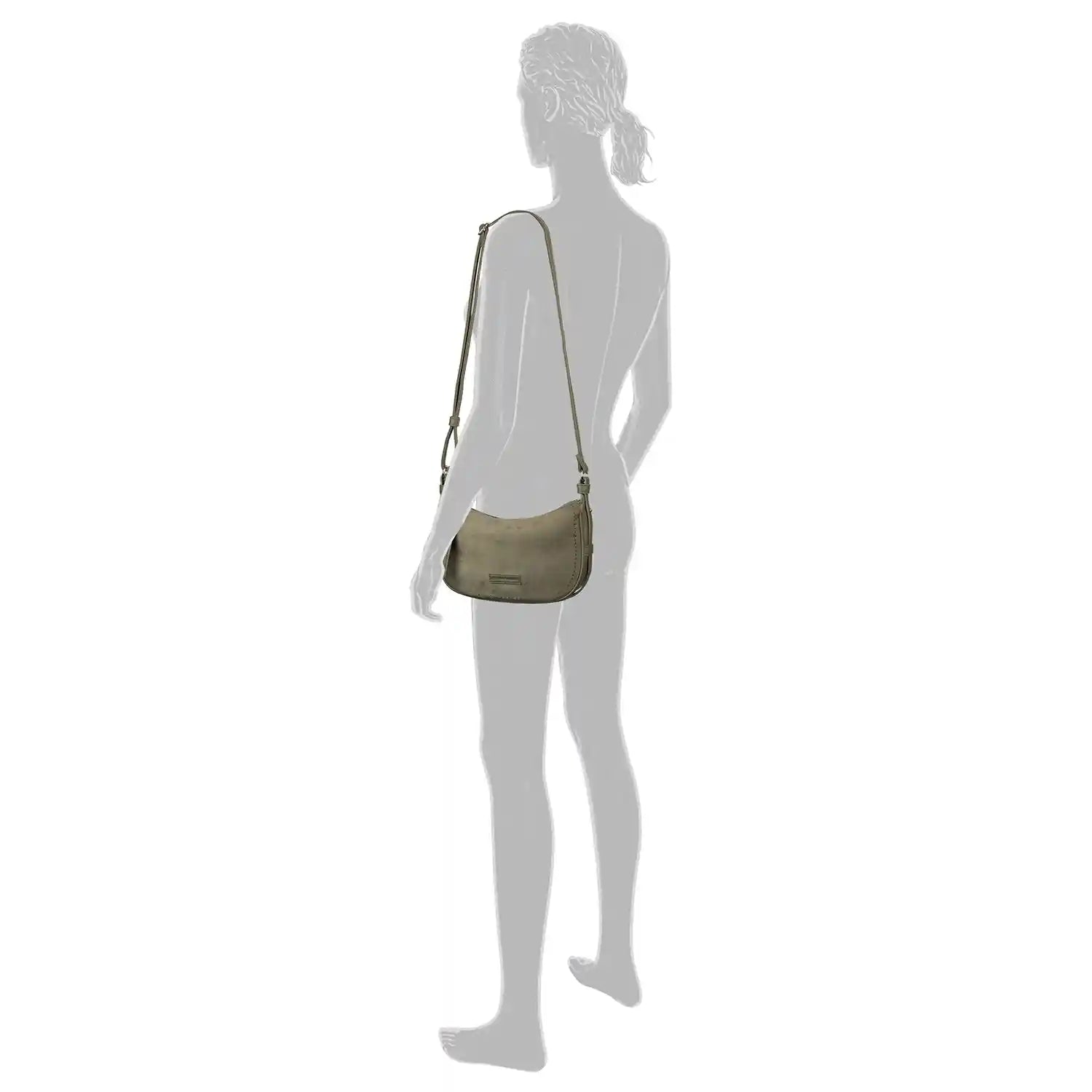 Tom Tailor Lysa Cross Bag S 27 cm khaki - lässige kleine Umhängetasche mit weicher Schnittführung