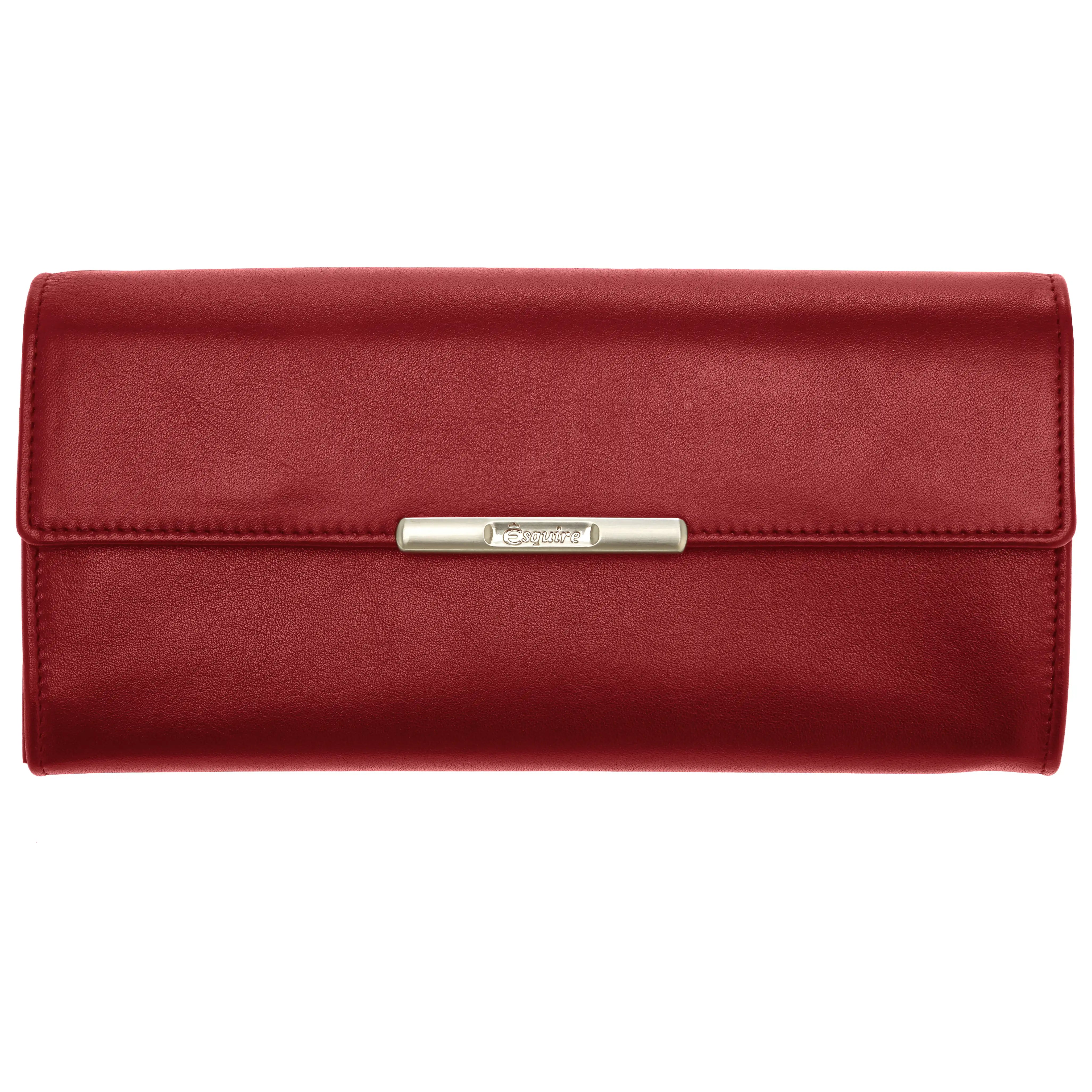 Esquire Helena ladies long purse 19 cm - red