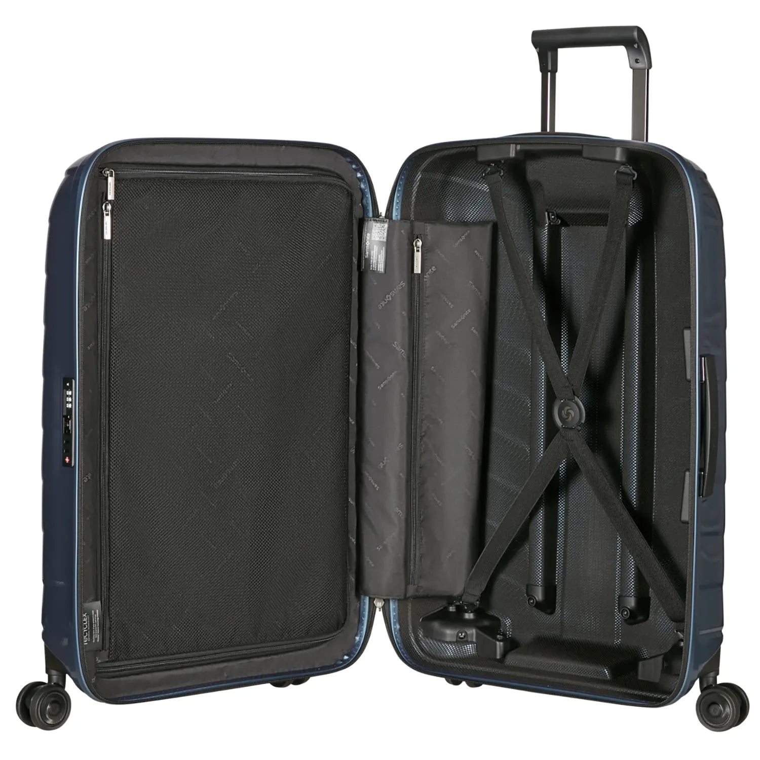 Samsonite Attrix Spinner 4-Rollen Trolley 81 cm - Steel Blue