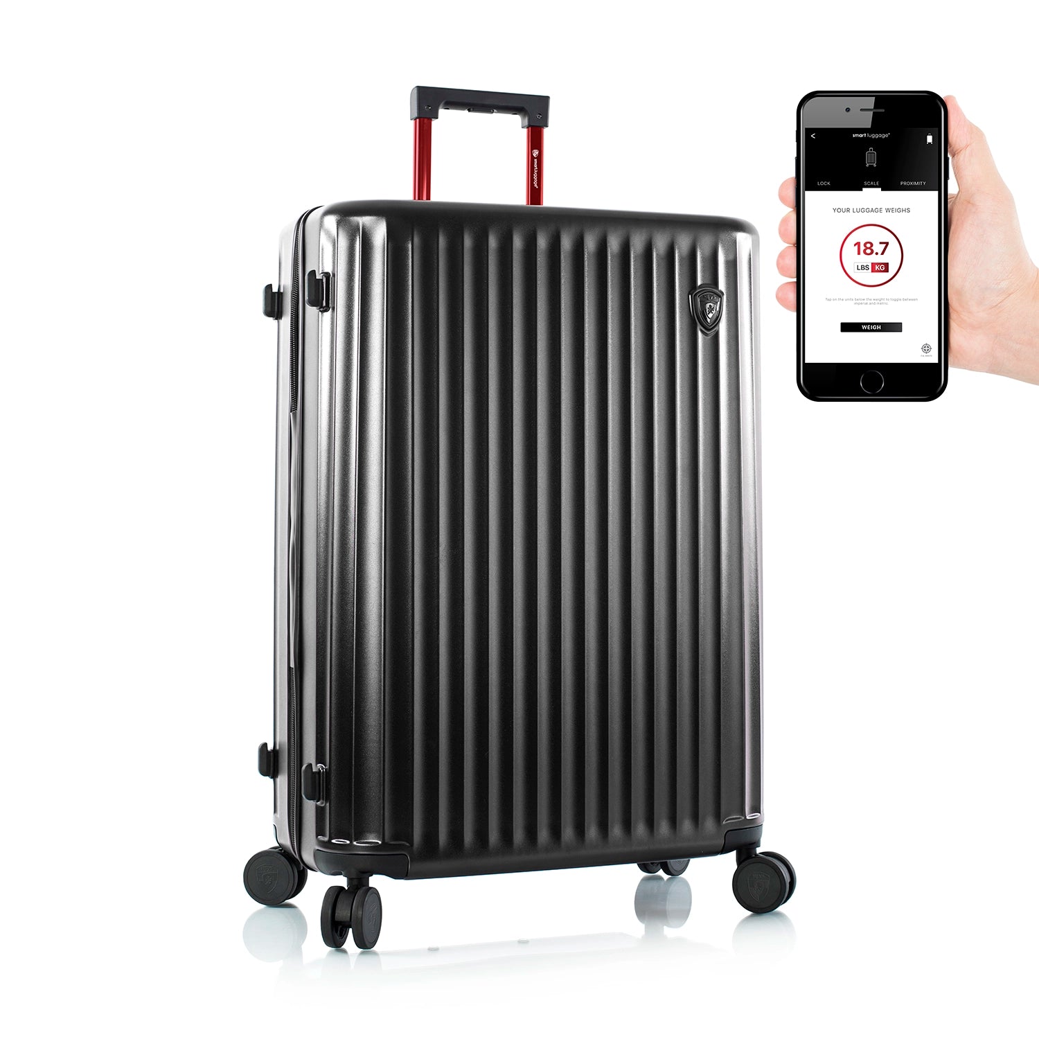 Heys Smart Luggage 30" 4-Rollen Trolley 76 cm - Black