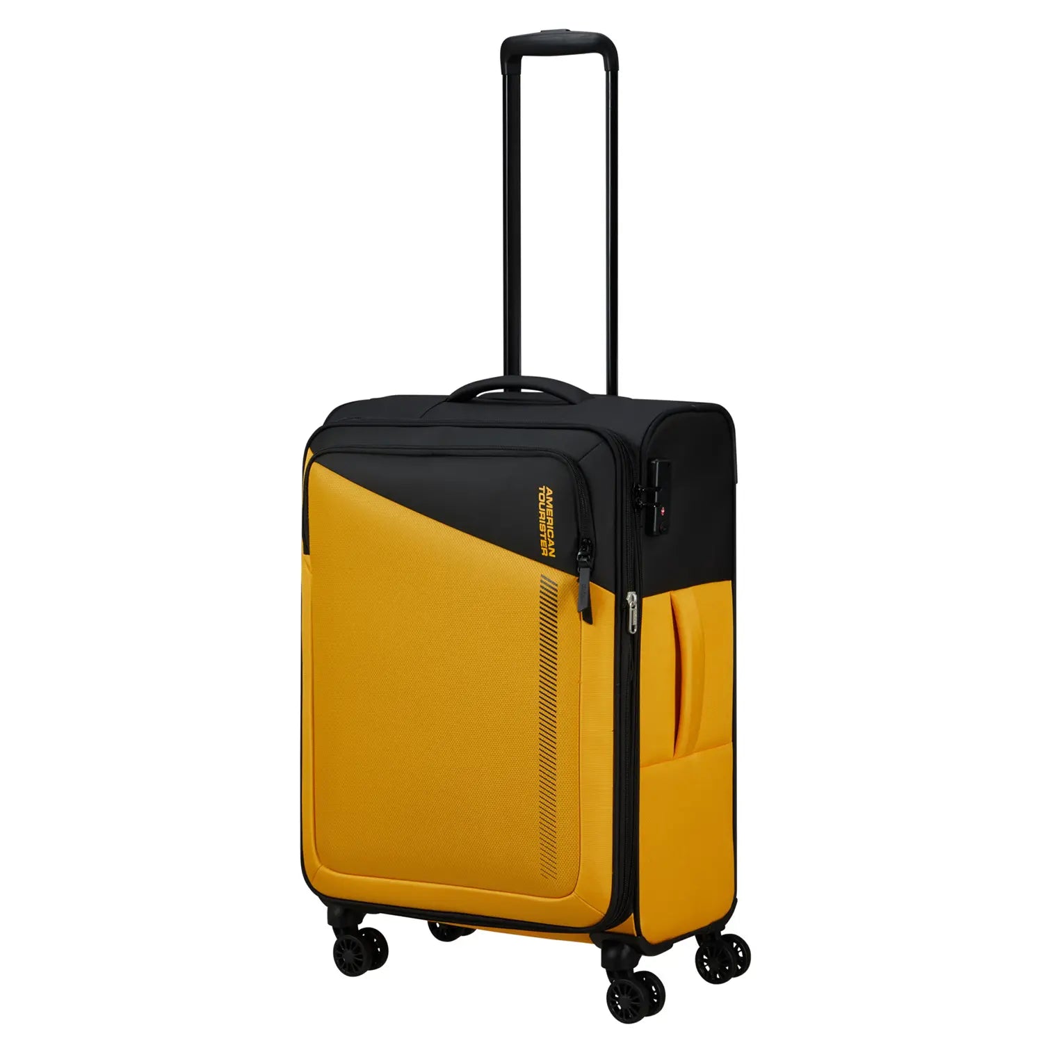 American Tourister Daring Dash Spinner 4-Rollen Trolley 67 cm - Black/Yellow