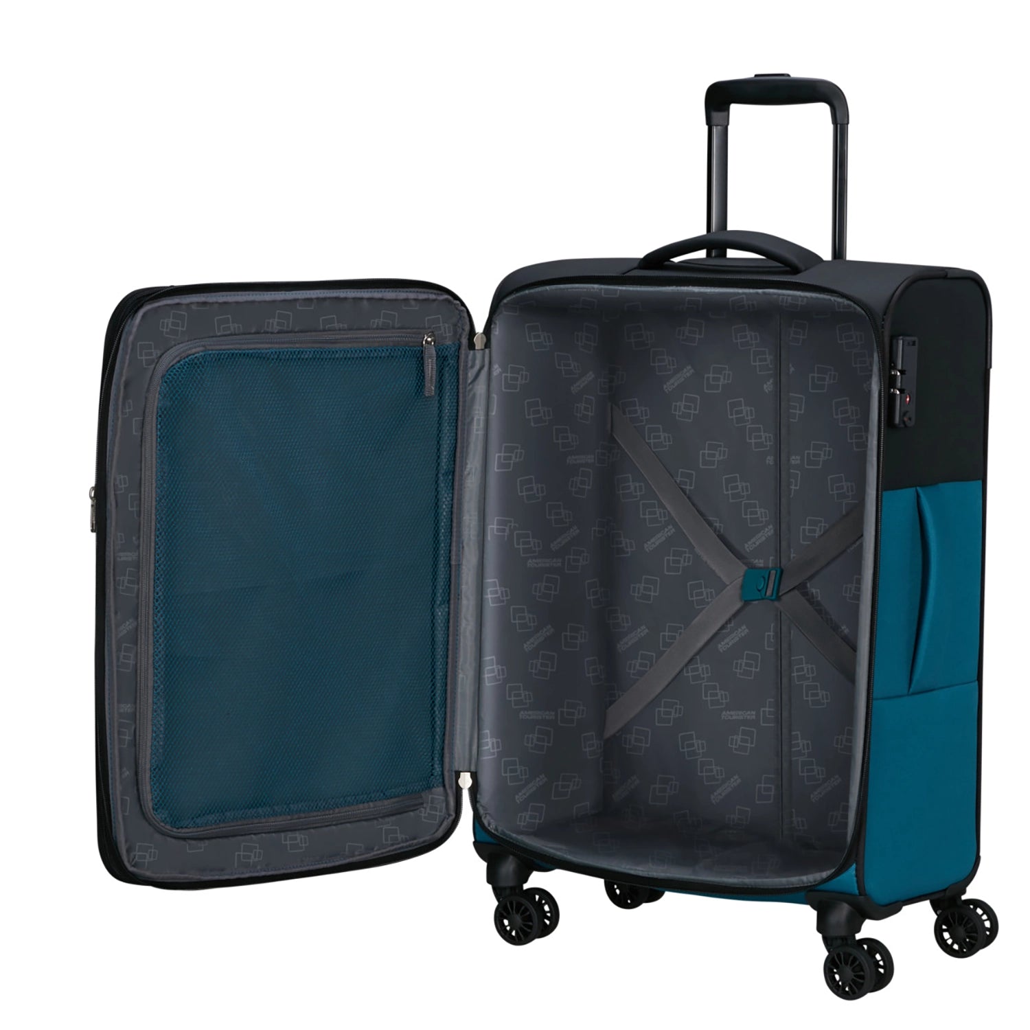 American Tourister Daring Dash Spinner 4-Rollen Trolley 67 cm - Black/Grey