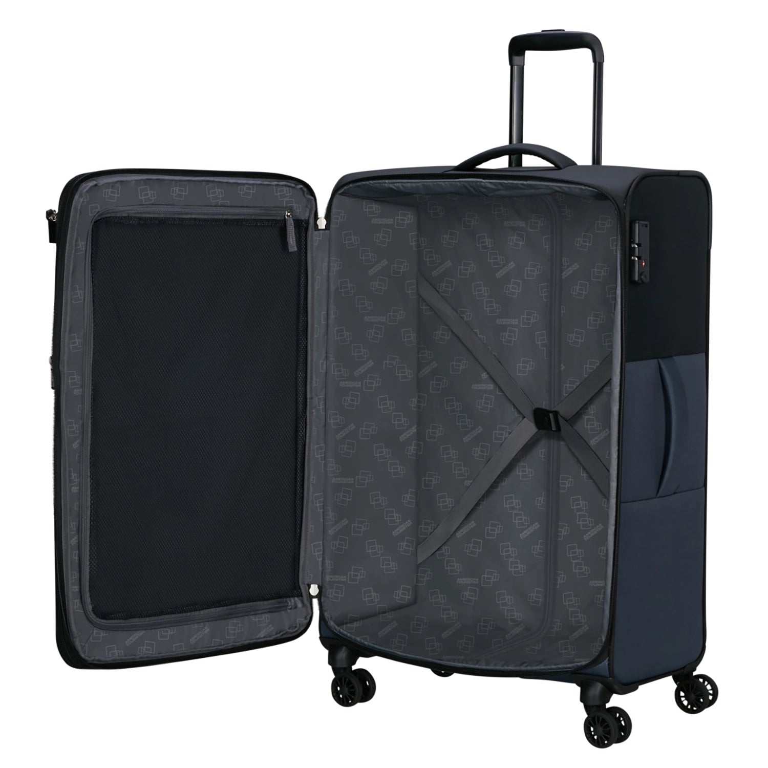 American Tourister Daring Dash Spinner 4-Rollen Trolley 77 cm - Black/Grey