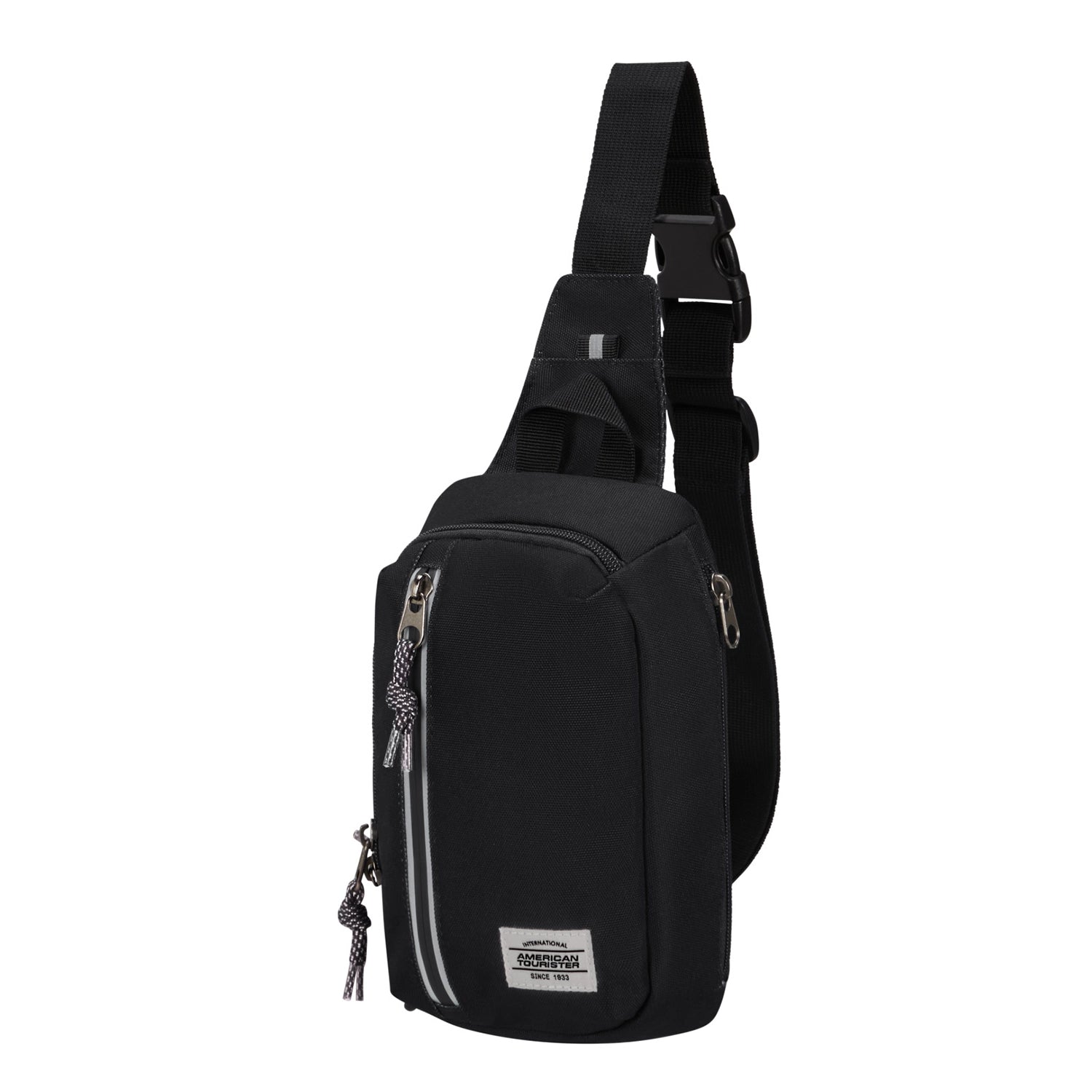 American Tourister Brightup Sling Bag ZIP 24 cm - Black