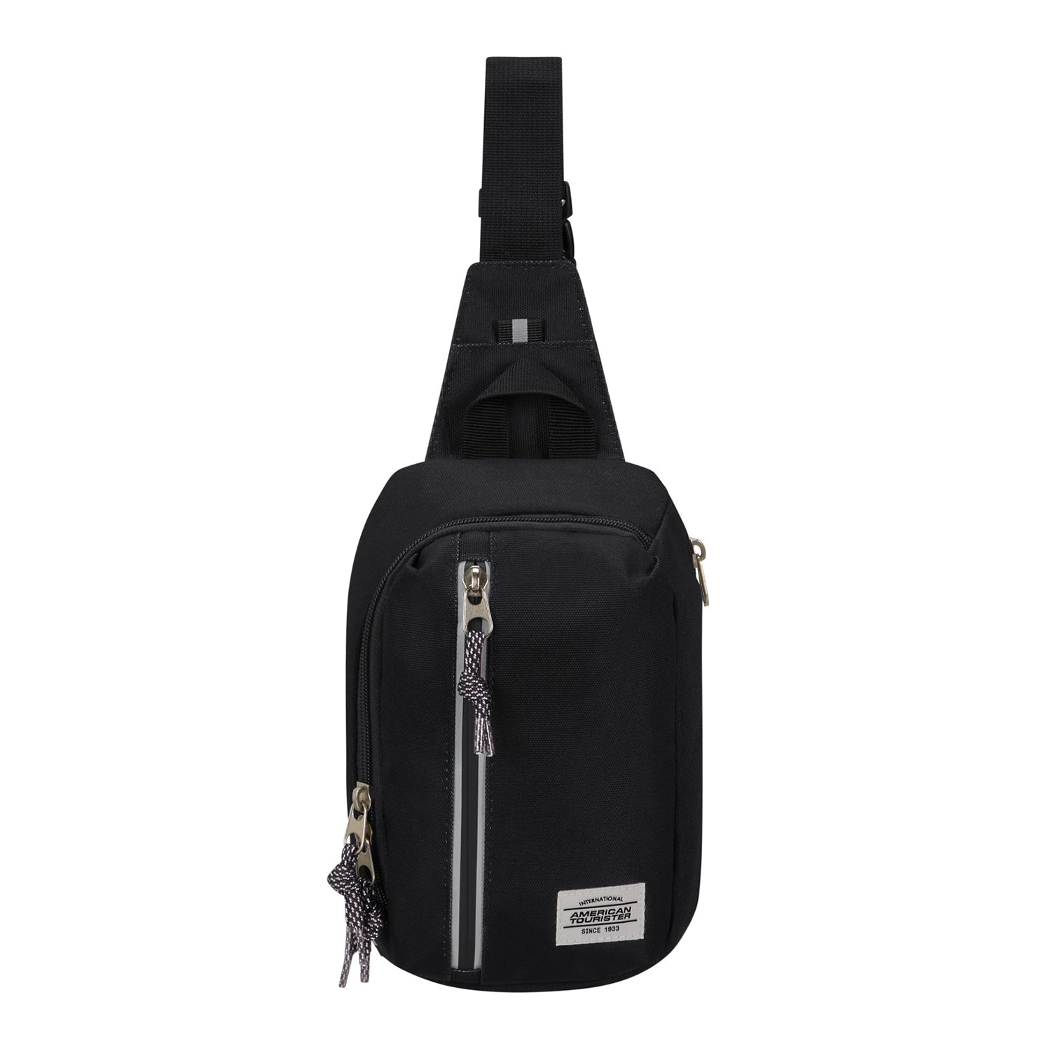 American Tourister Brightup Sling Bag ZIP 24 cm - Black