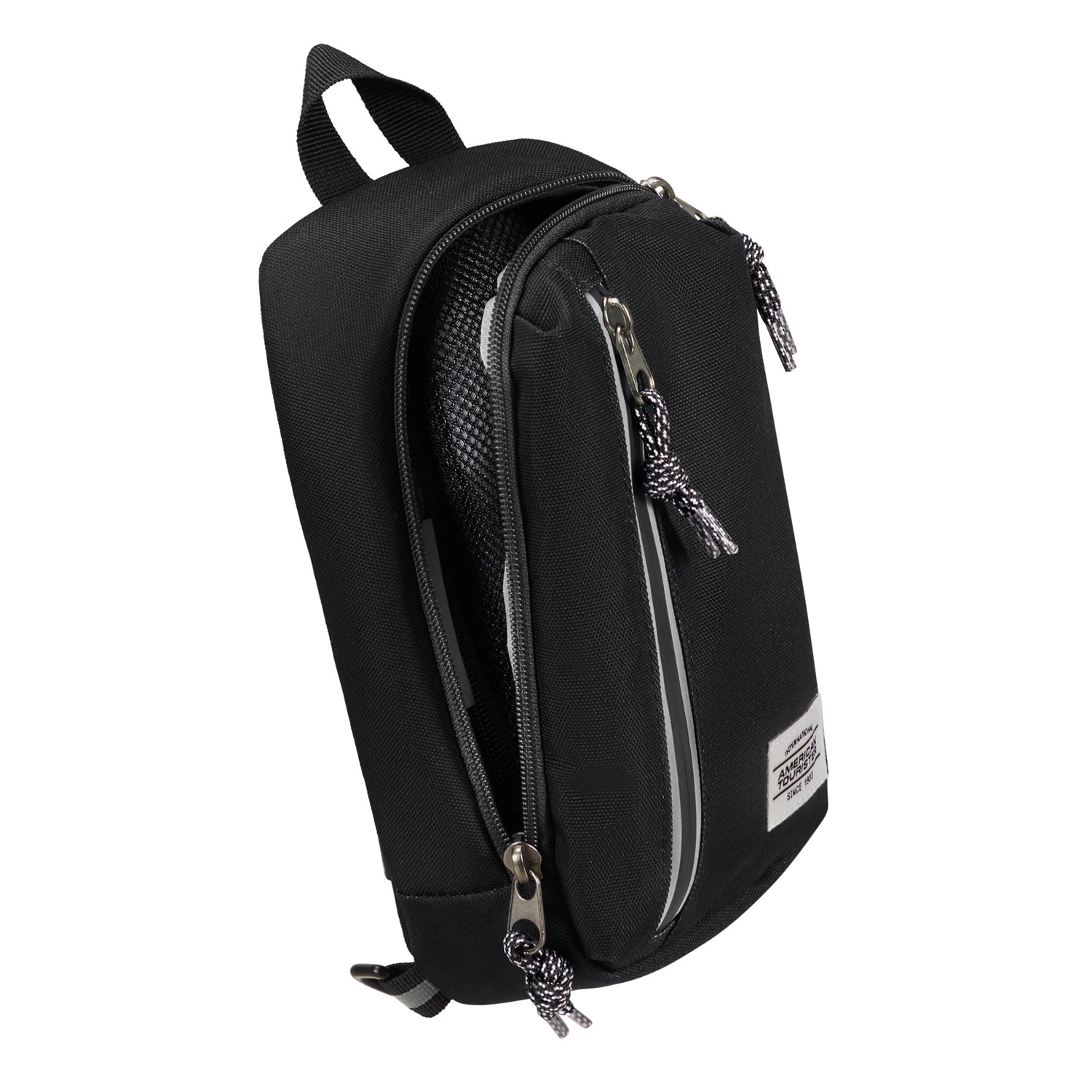 American Tourister Brightup Sling Bag ZIP 24 cm - Black