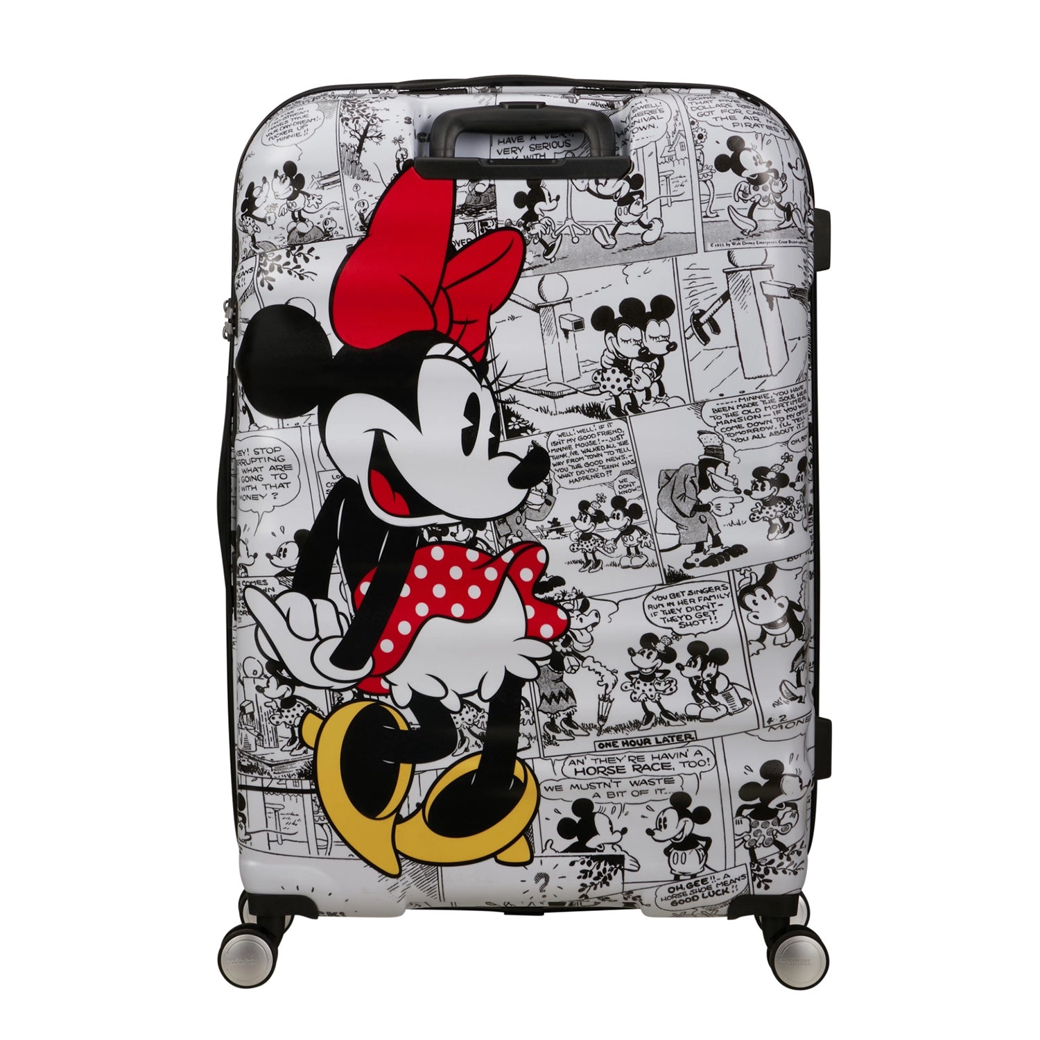 American Tourister Wavebreaker Disney FL Spinner 4-Rollen Trolley 77 cm - Minnie Comics White