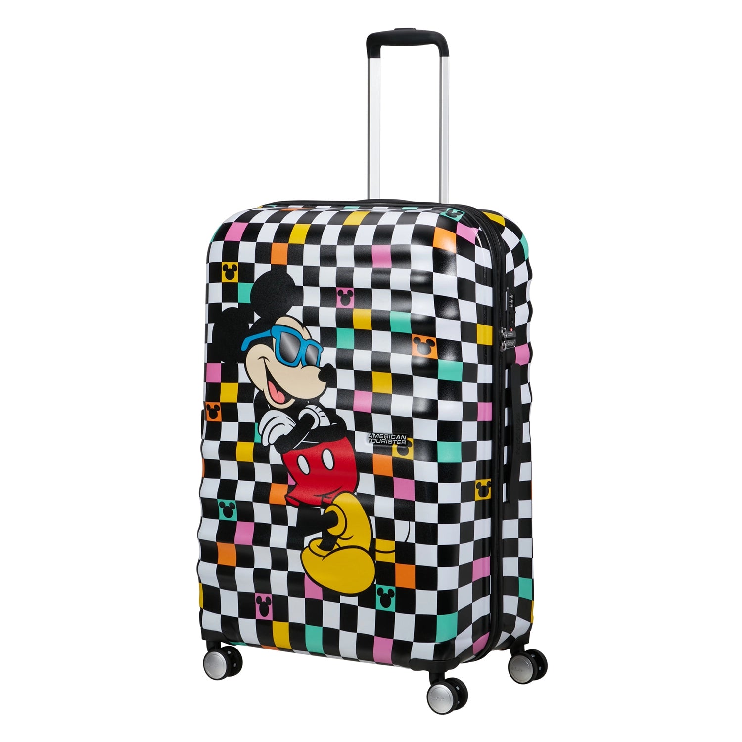 American Tourister Wavebreaker Disney FL Spinner 4-Rollen Trolley 77 cm - Mickey Check